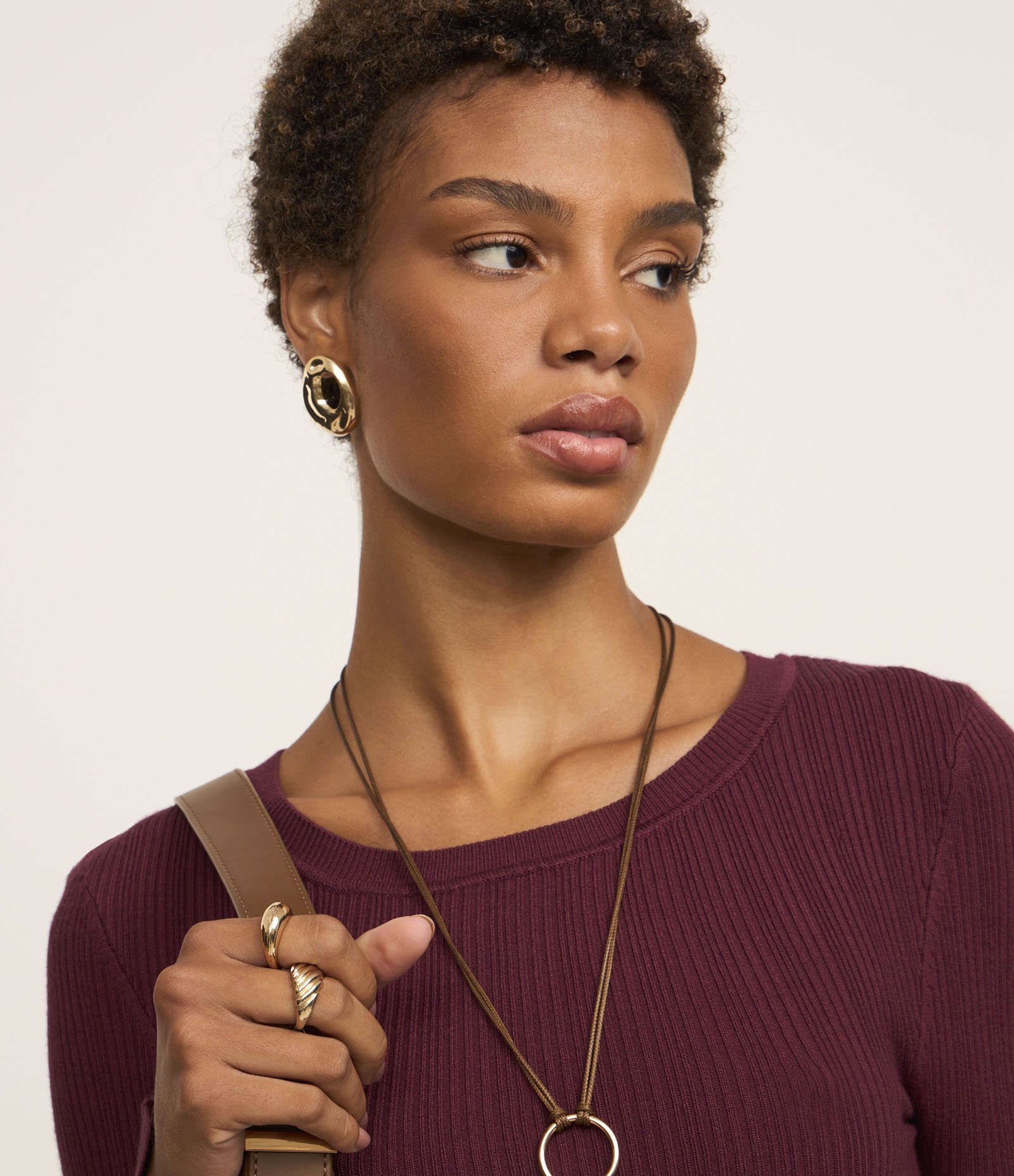 Suéter em Tricô com Textura Canelada Vermelho 4