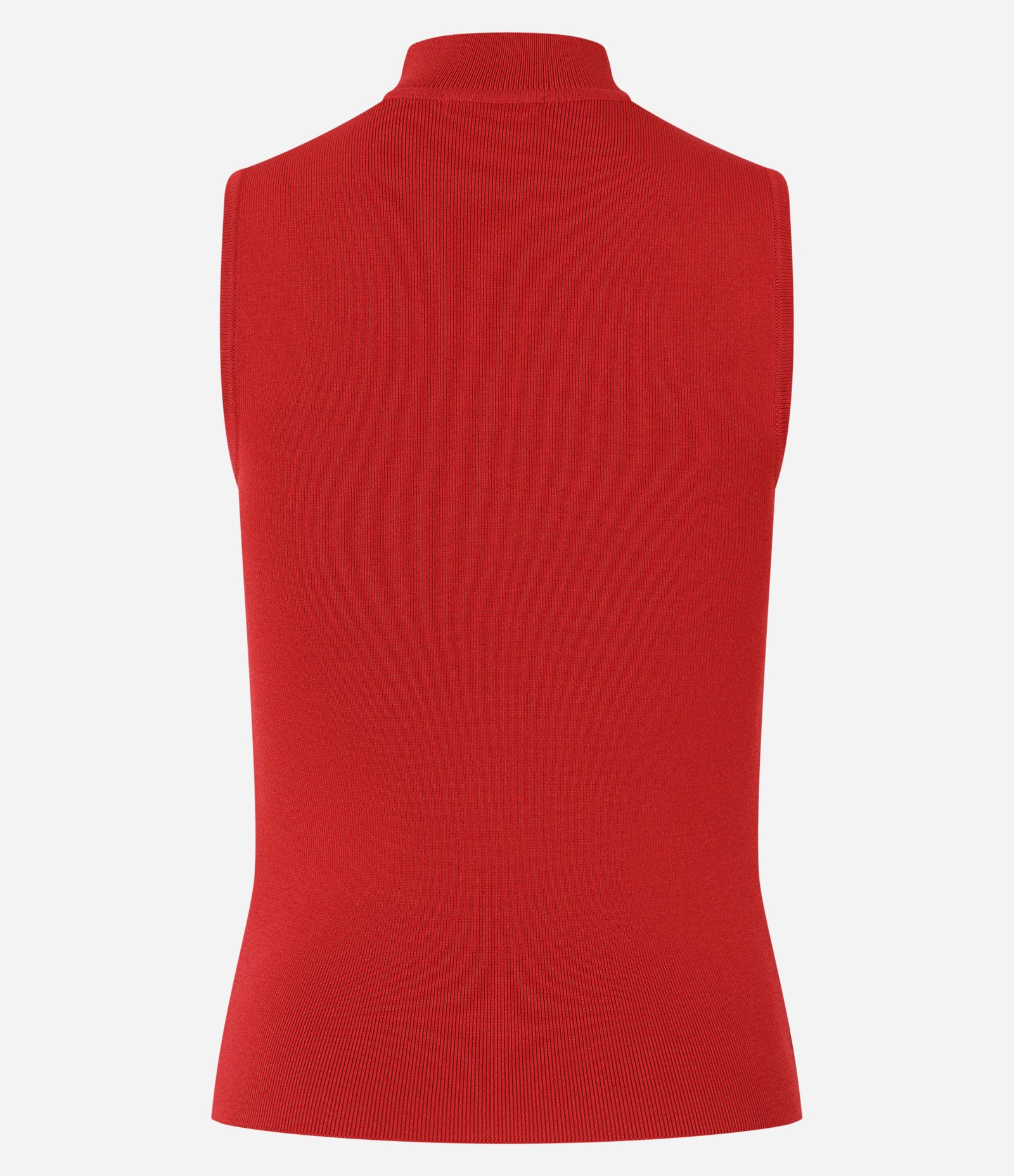 Blusa em Tricô com Golinha e Textura Canelada Vermelho 7