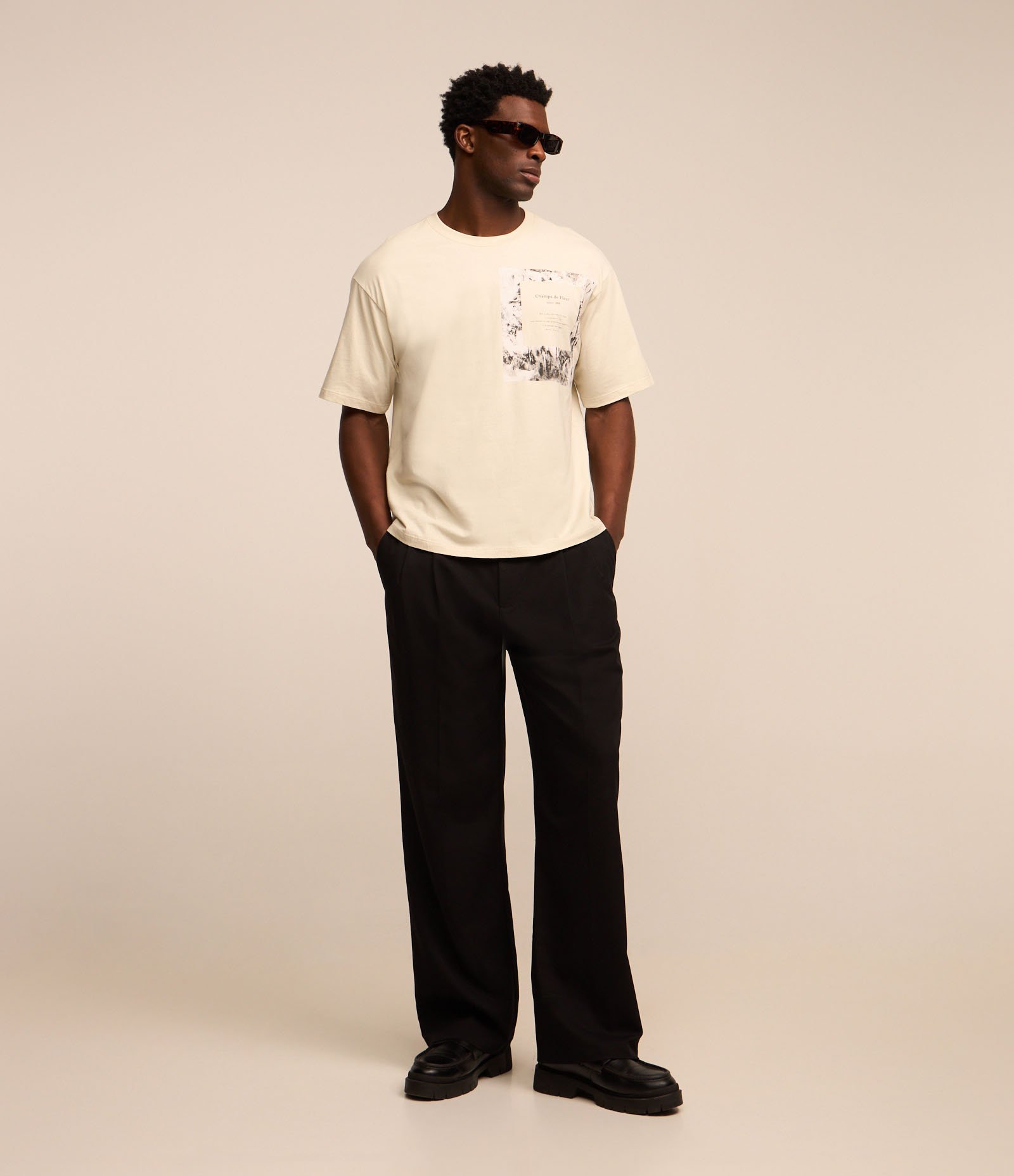 Camiseta em Algodão com Textura e Estampa Photo Branco 2