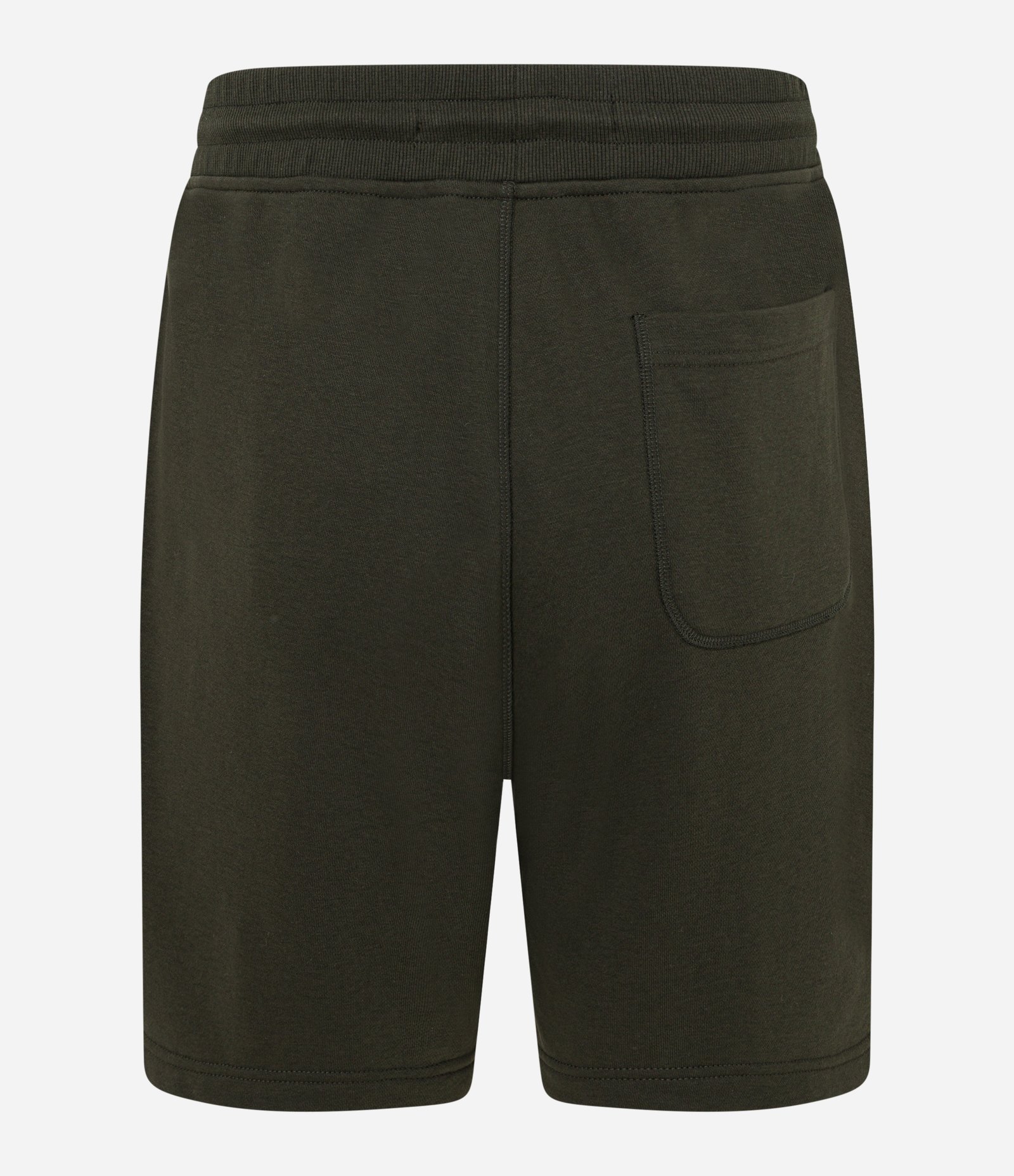 Bermuda Básica em Moletom com Cós Elástico Verde Escuro 4