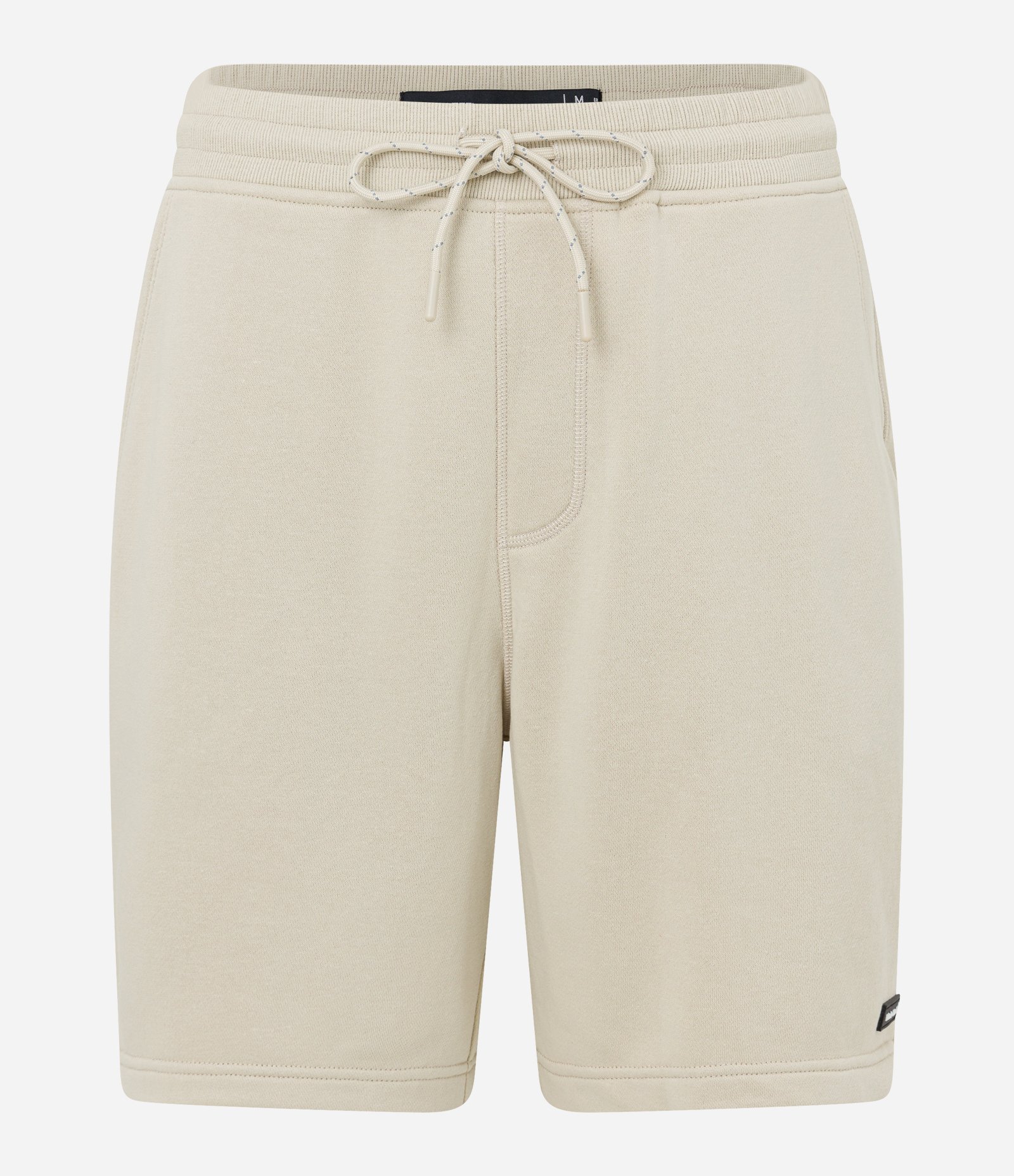 Bermuda Básica em Moletom com Cós Elástico Bege 5