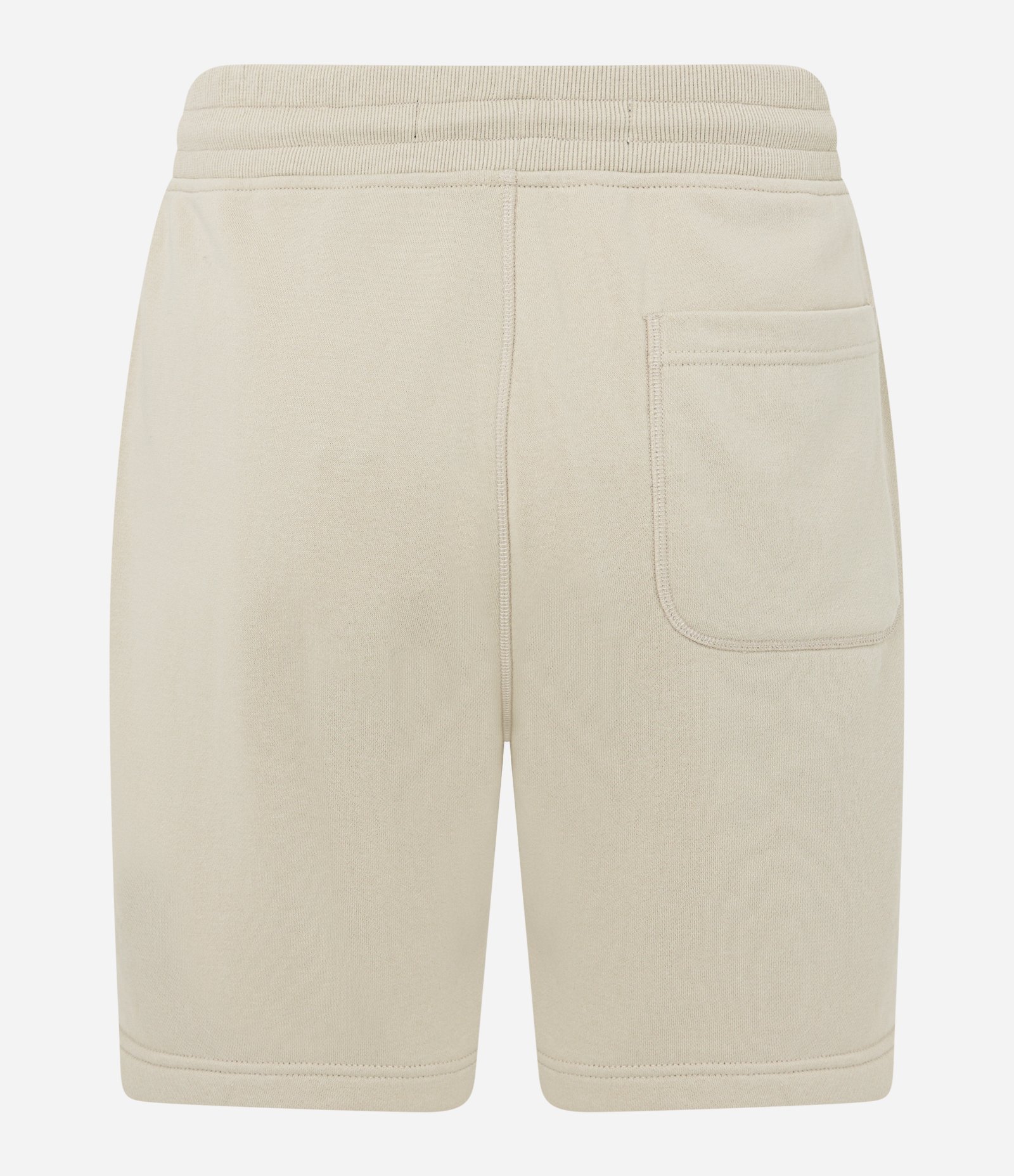 Bermuda Básica em Moletom com Cós Elástico Bege 6