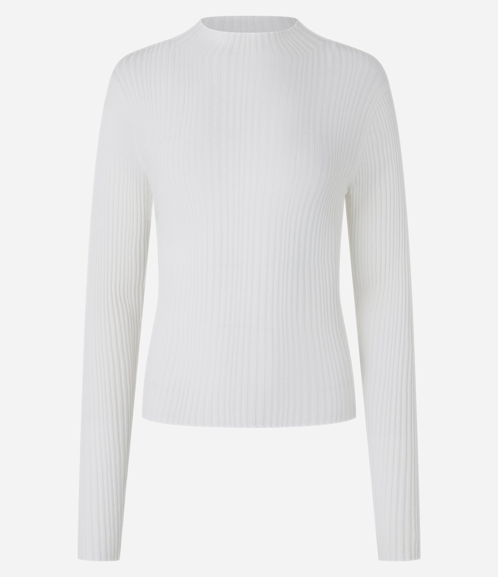 Blusa em Tricô com Golinha Alta Branco 4