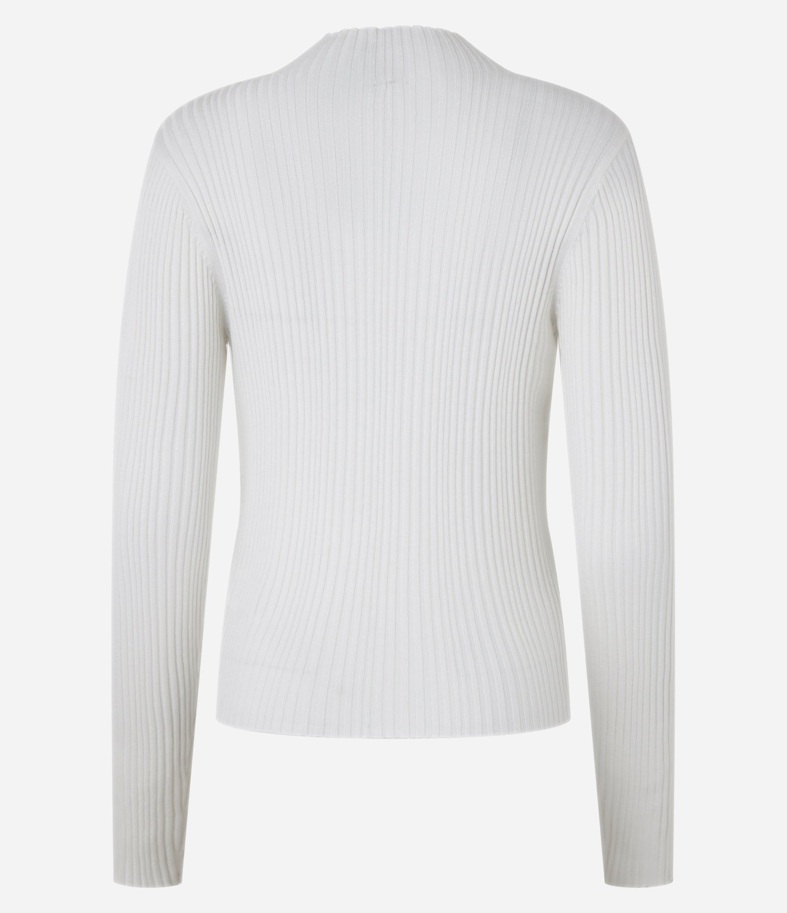Blusa em Tricô com Golinha Alta Branco 6