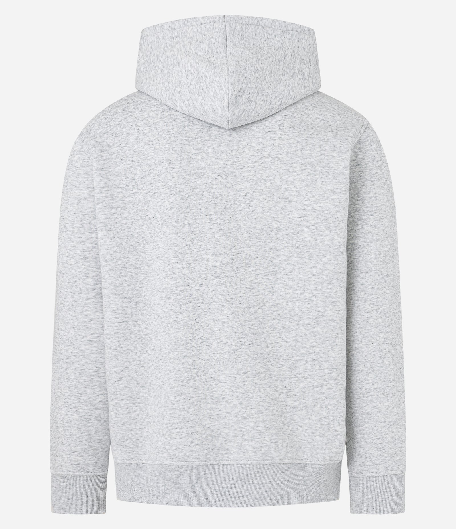 Blusão Fechado Comfort em Moletom com Capuz Cinza Claro 8