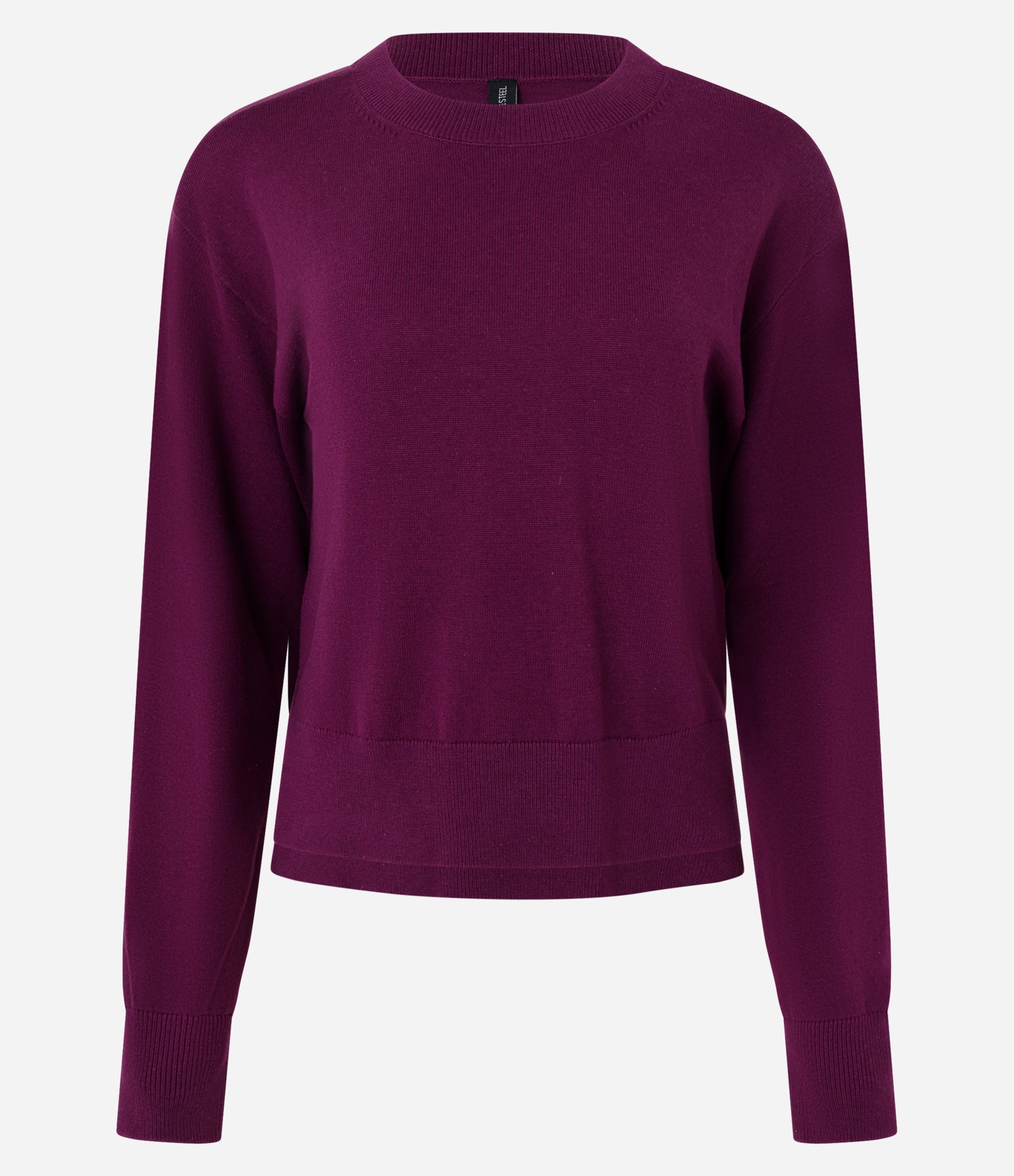 Suéter Boxy em Tricô com Gola Redonda Roxo 4