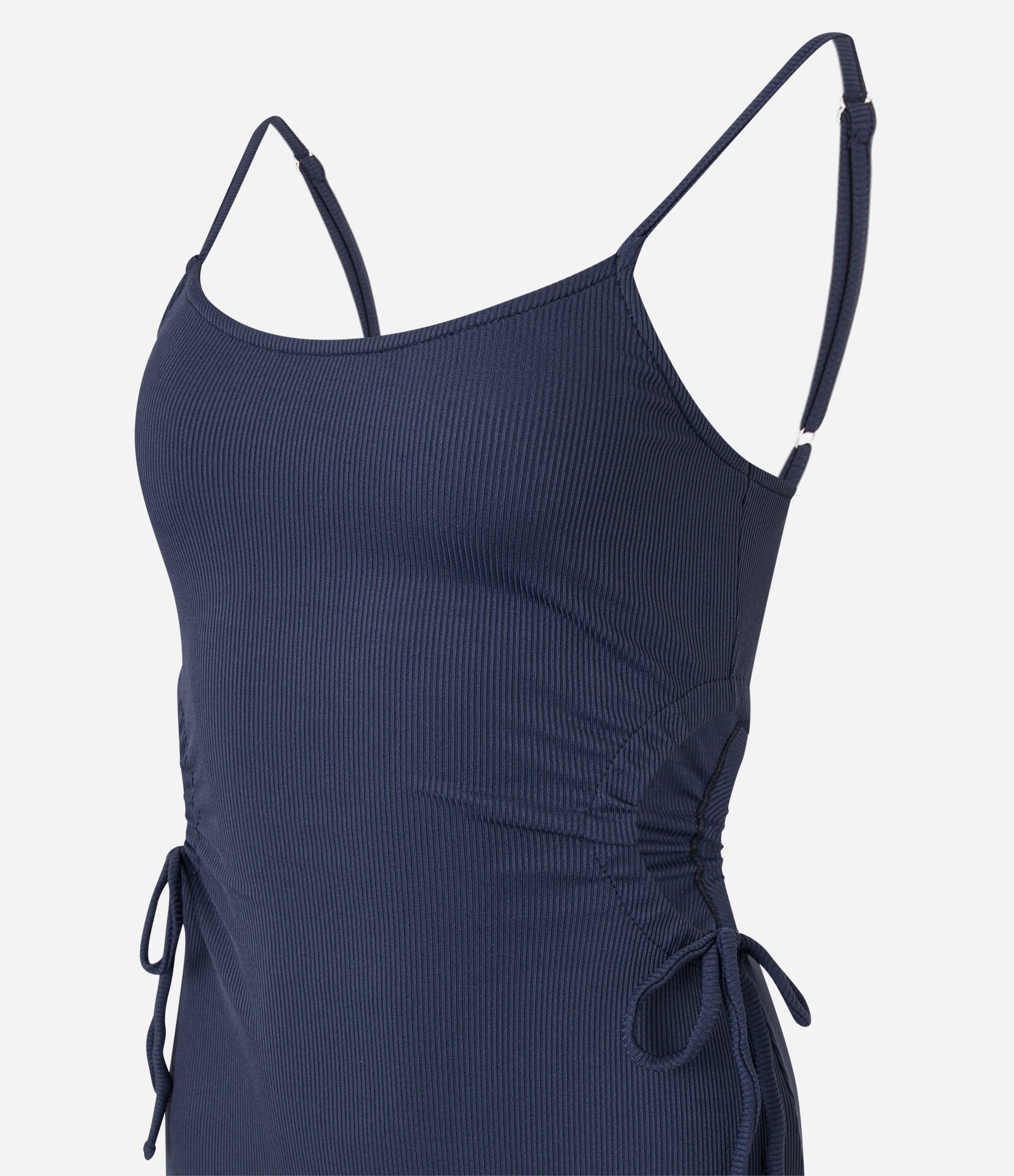 Vestido New Midi com Abertura e Amarração nas Laterais Preto 6