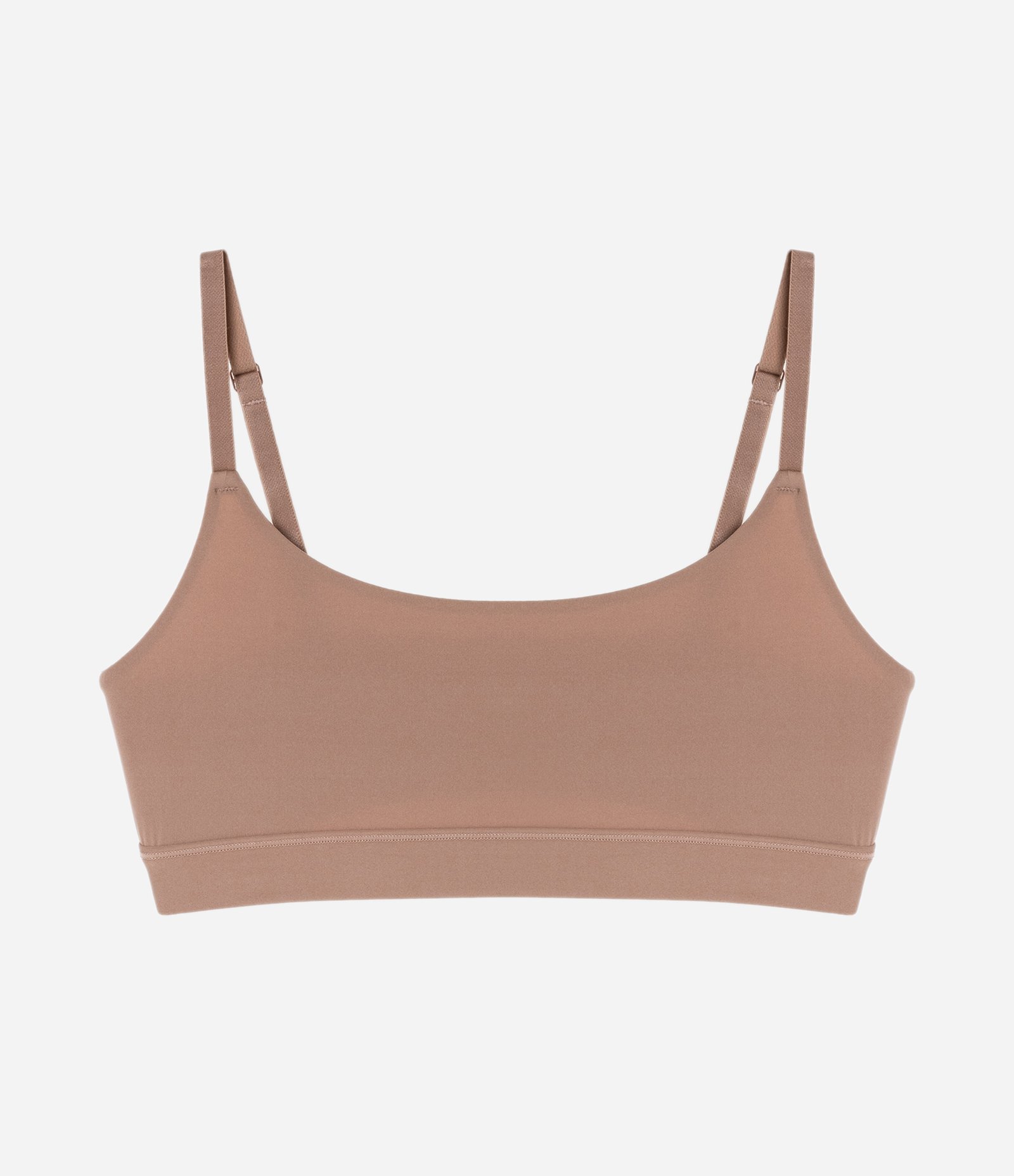 Sutiã Sem Bojo Sem Aro em Microfibra Marrom 5