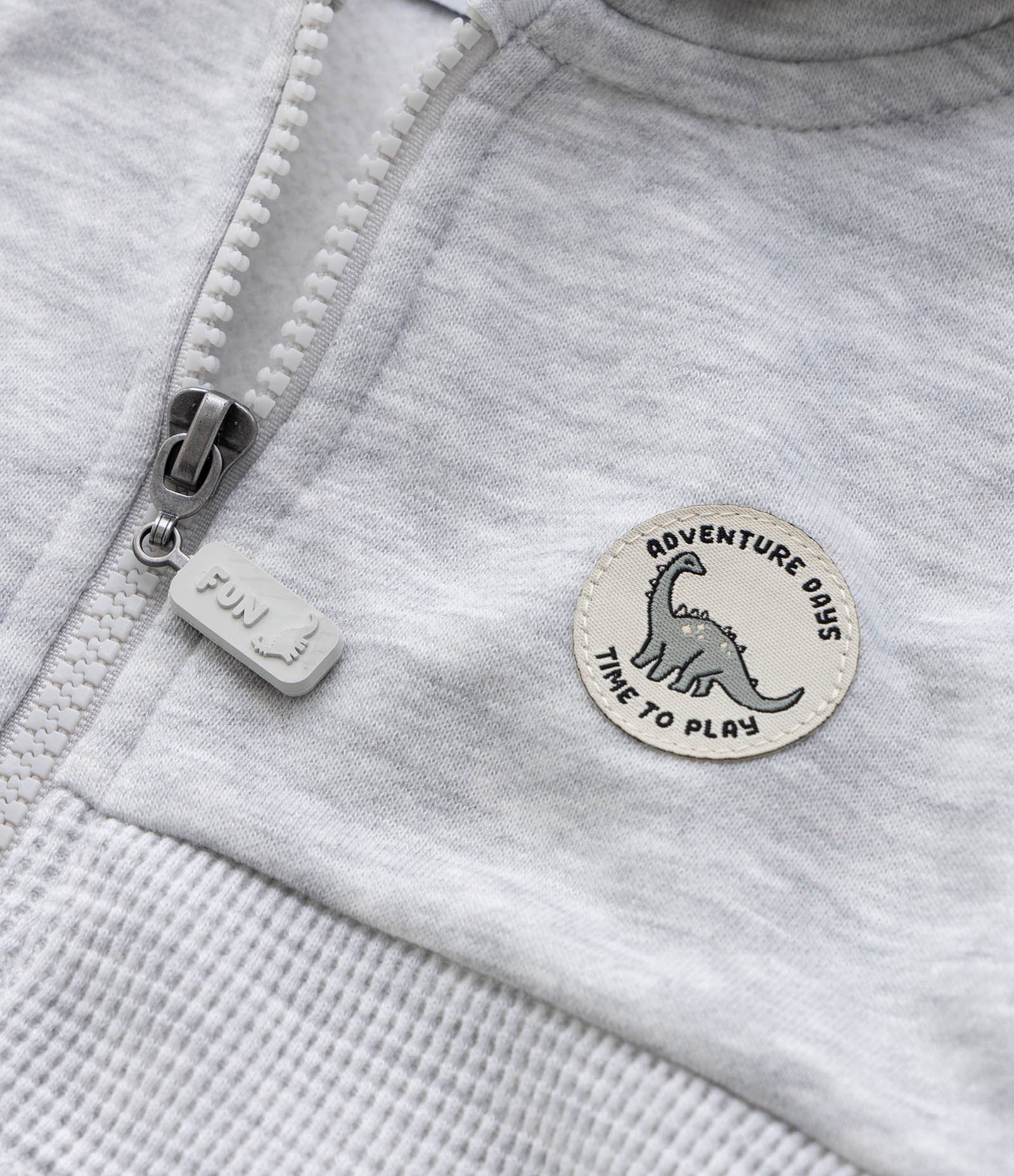 Jaqueta Infantil com Capuz e Bolsos - Tam 1 a 6 Anos Cinza 7