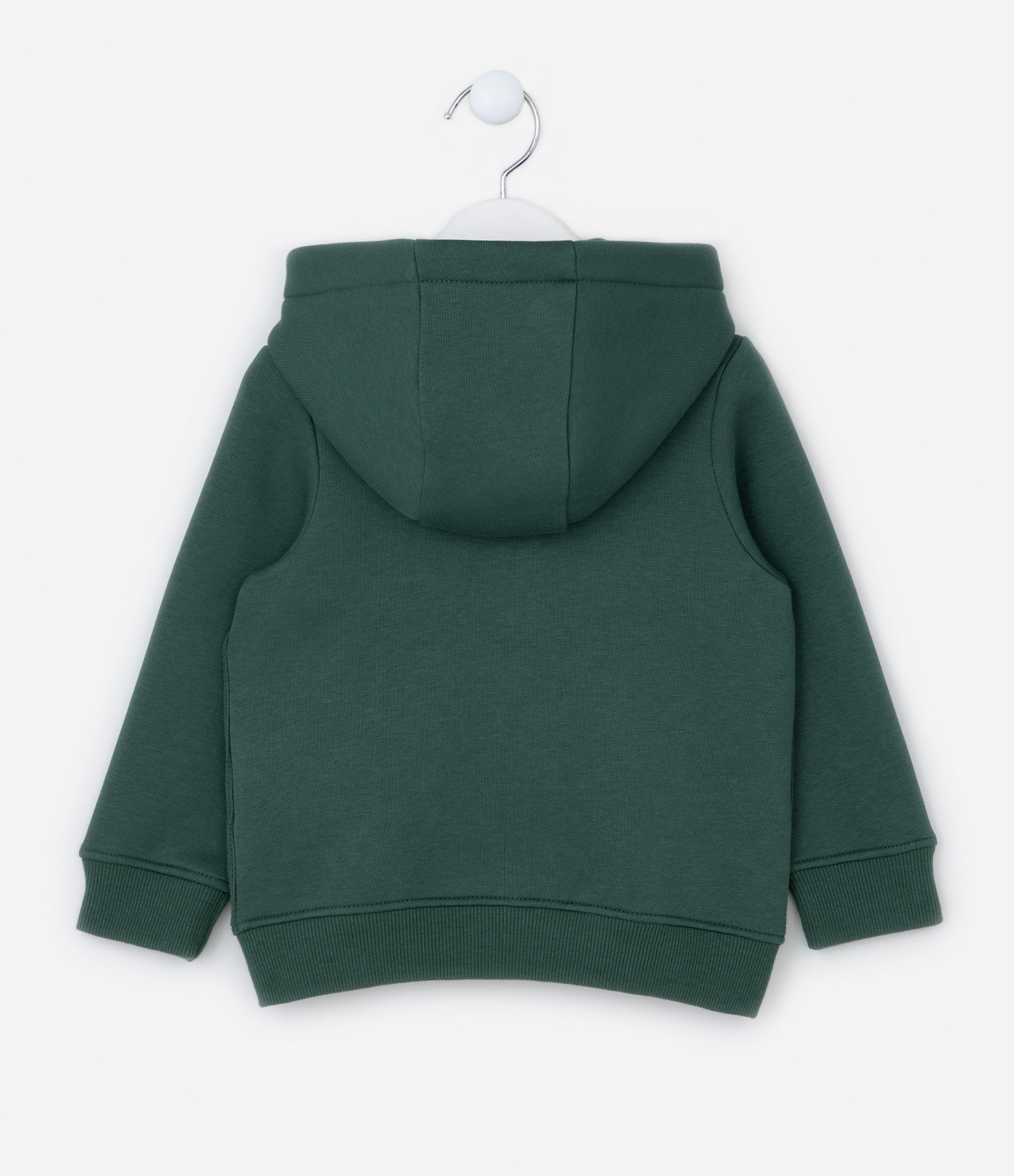 Jaqueta Infantil com Capuz e Bolsos - Tam 1 a 6 Anos Verde Escuro 2