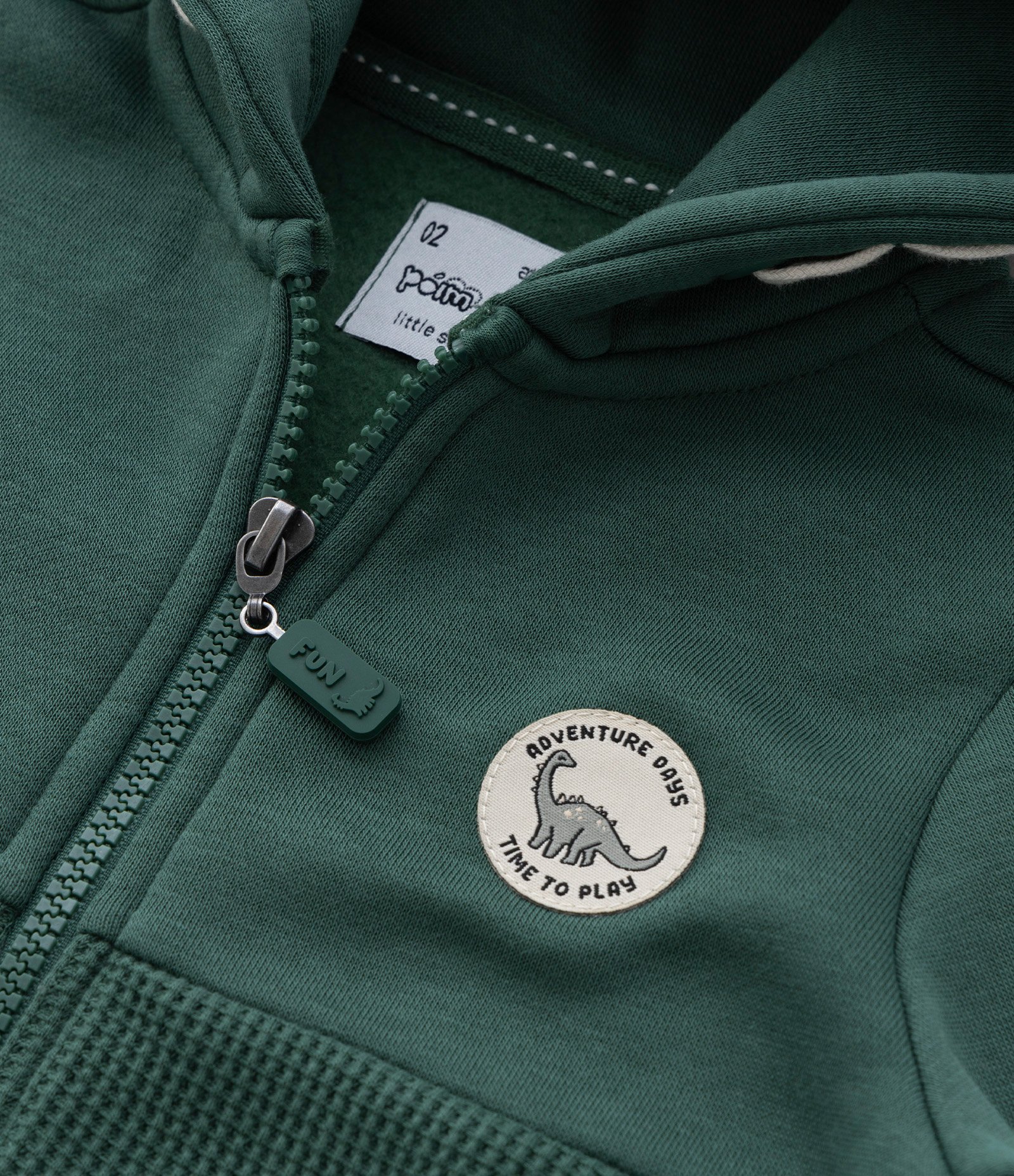 Jaqueta Infantil com Capuz e Bolsos - Tam 1 a 6 Anos Verde Escuro 7