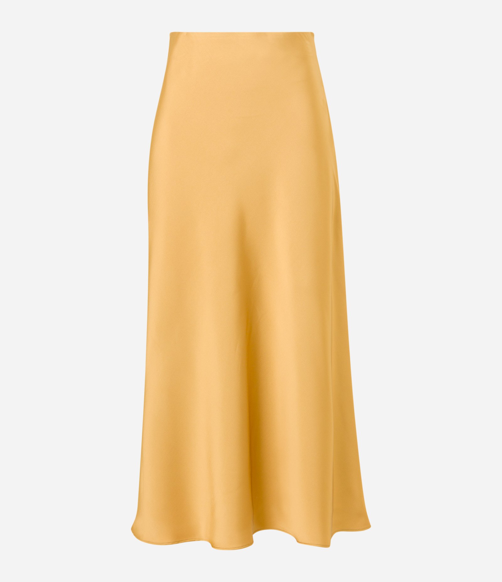 Saia Midi Evasê em Tecido Acetinado 7