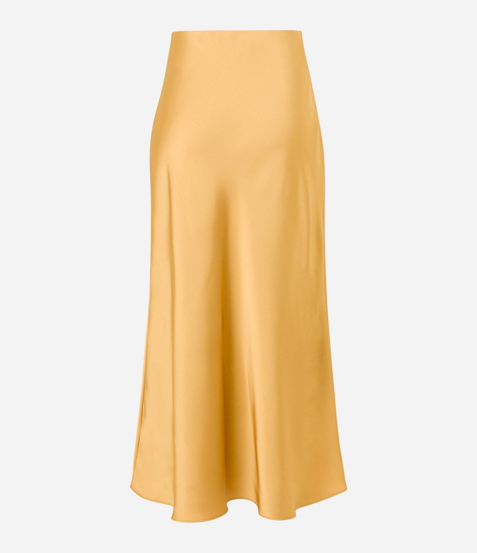 Saia Midi Evasê em Tecido Acetinado 8