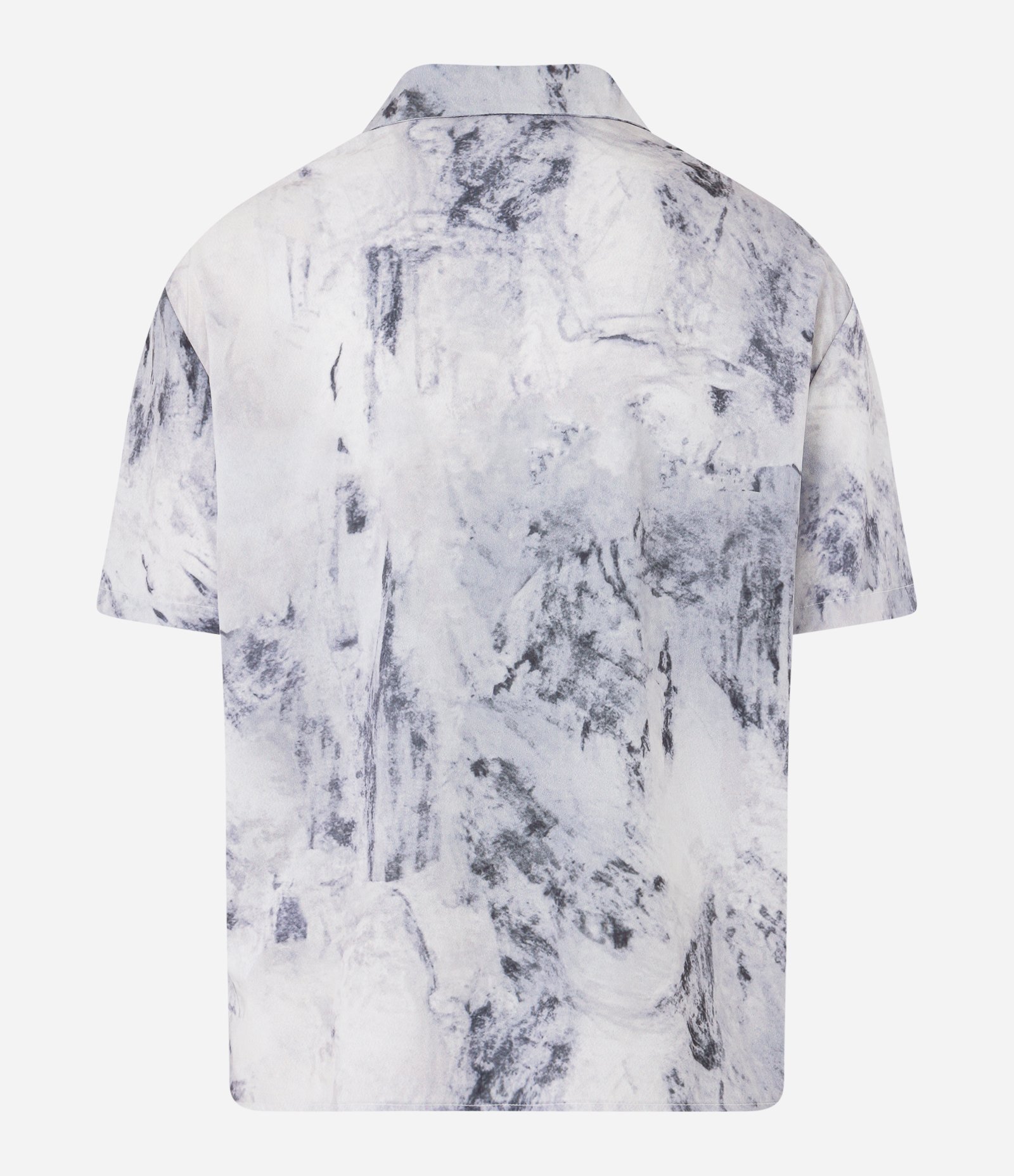 Camisa Estampada com Textura Creponada Branco 7