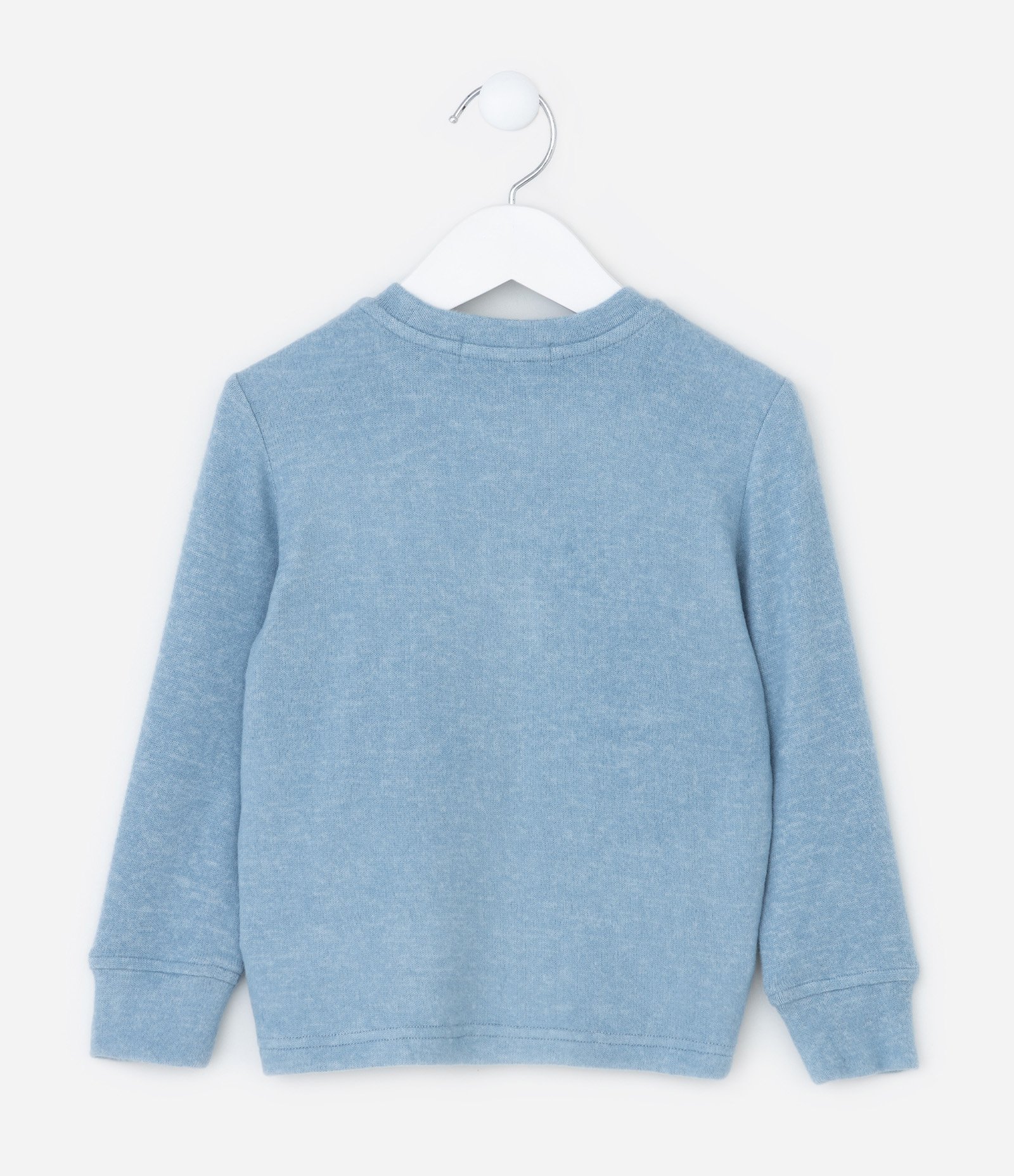 Blusão Infantil com Bordado Dino - Tam 1 a 6 Anos Azul 2