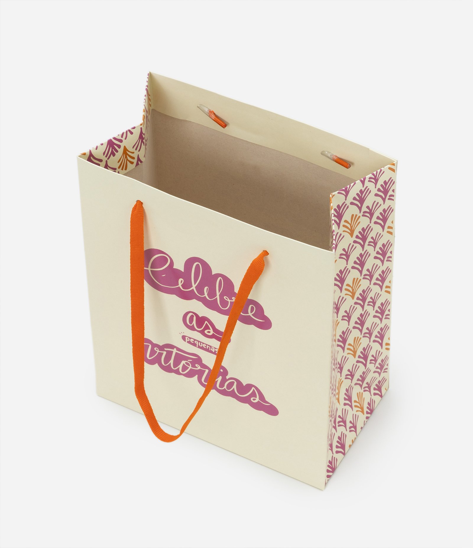 Embalagem de Presente Pequena com Estampa Celebre as Pequenas Vitórias Off White 2