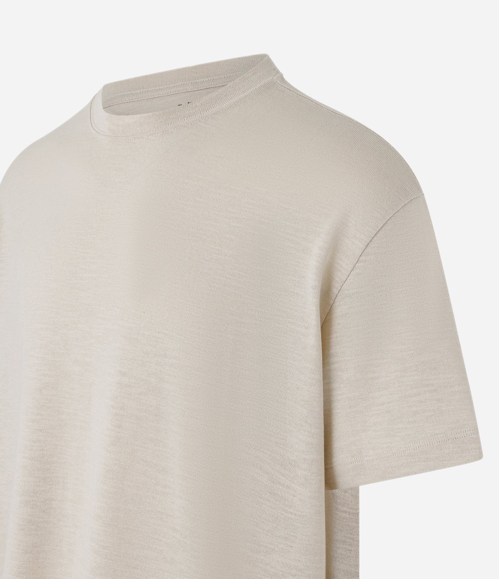 Camiseta Relaxed Básica em Flamê Bege 6