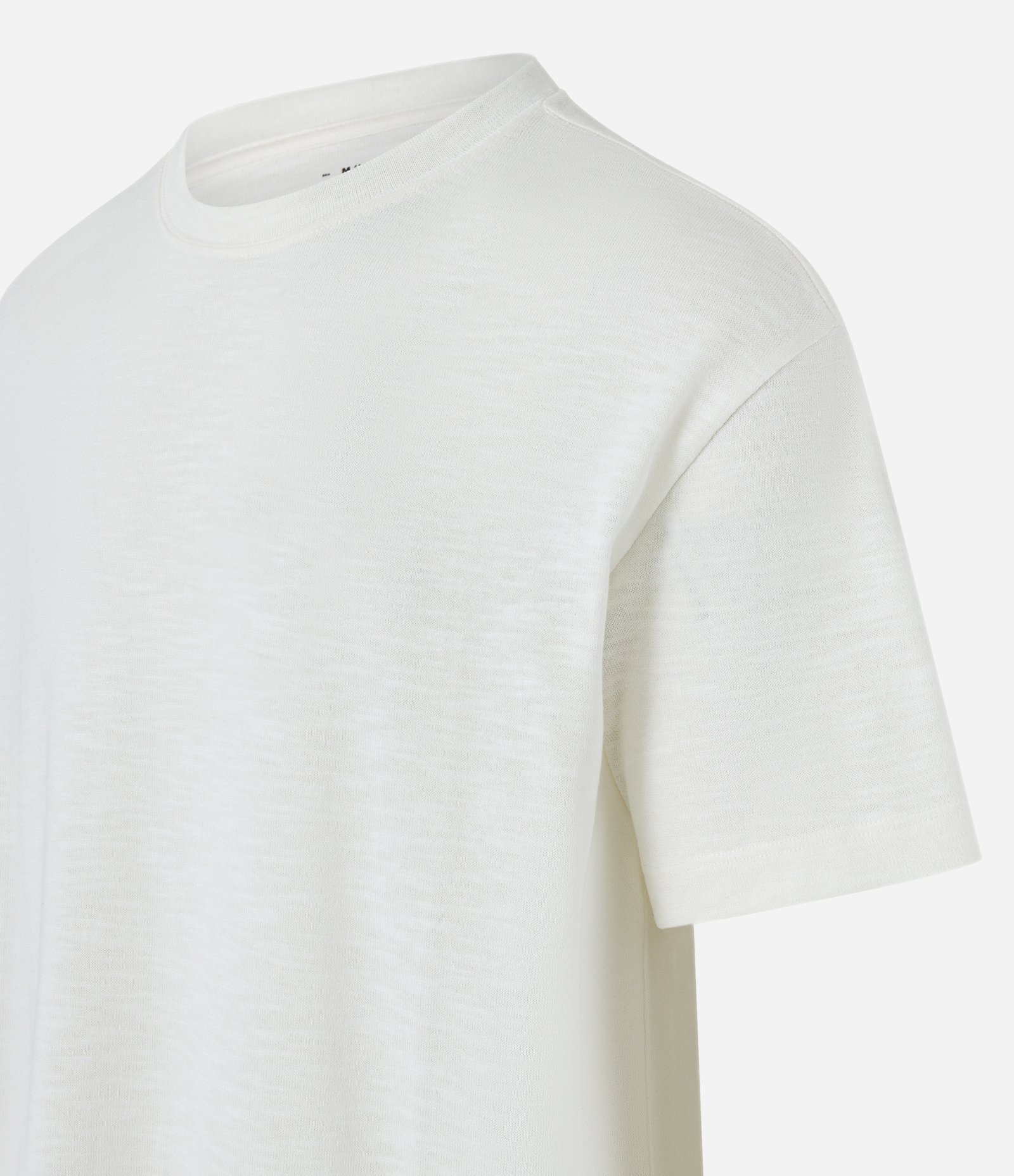 Camiseta Relaxed Básica em Flamê Branco 5