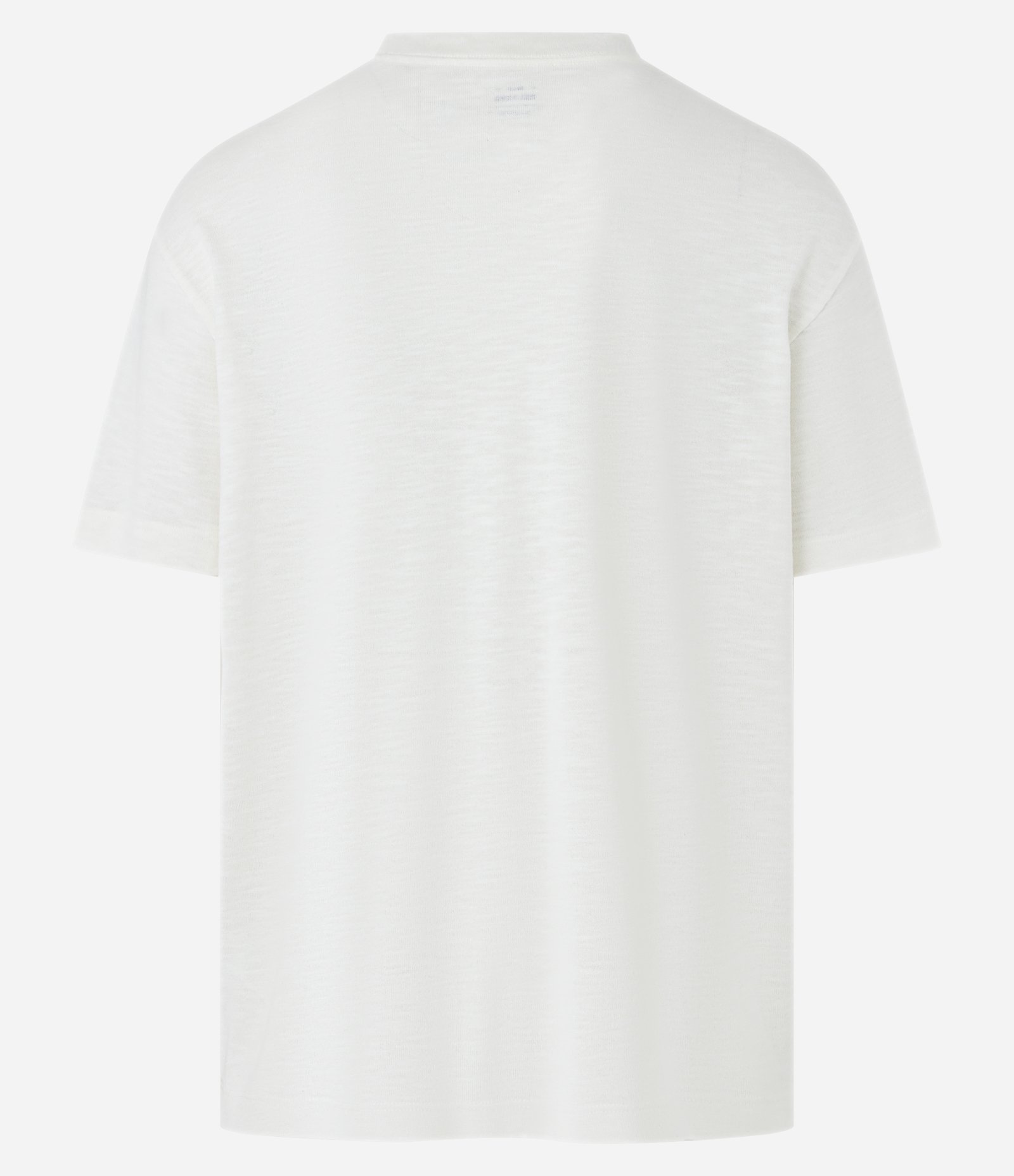 Camiseta Relaxed Básica em Flamê Branco 6