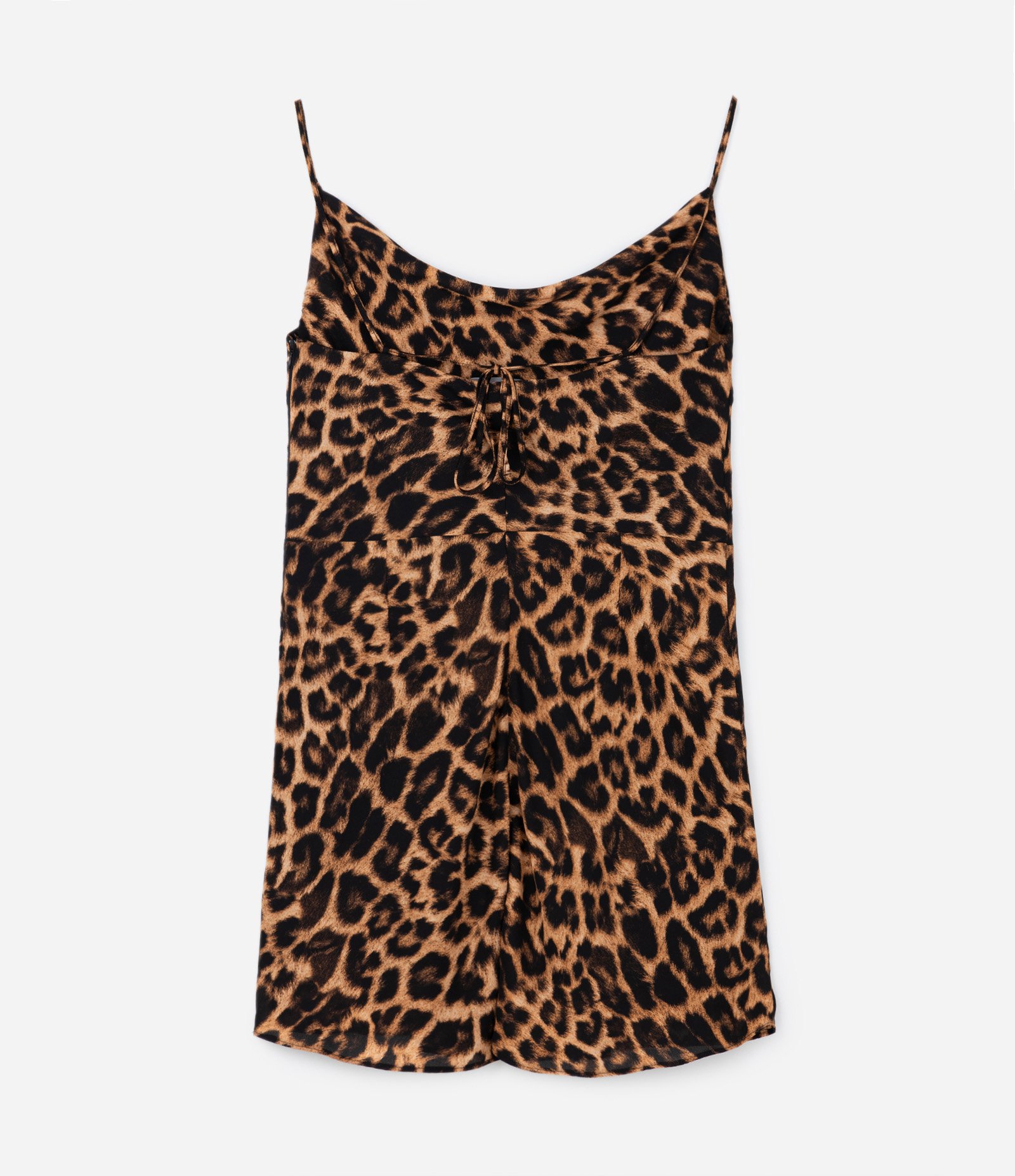 Vestido Curto Crepe Onça e Amarração Curve & Plus Size Marrom 7