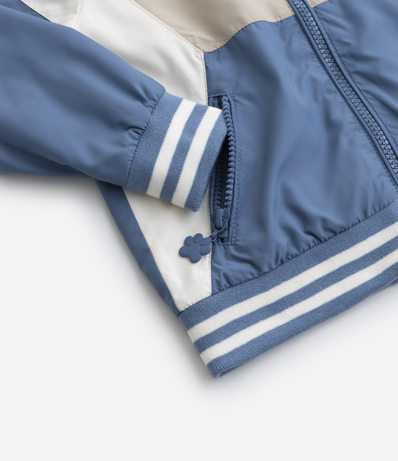 Jaqueta Infantil com Recortes e Estampa Patrulha Canina - Tam 1 a 5 Anos Azul/Bege 5