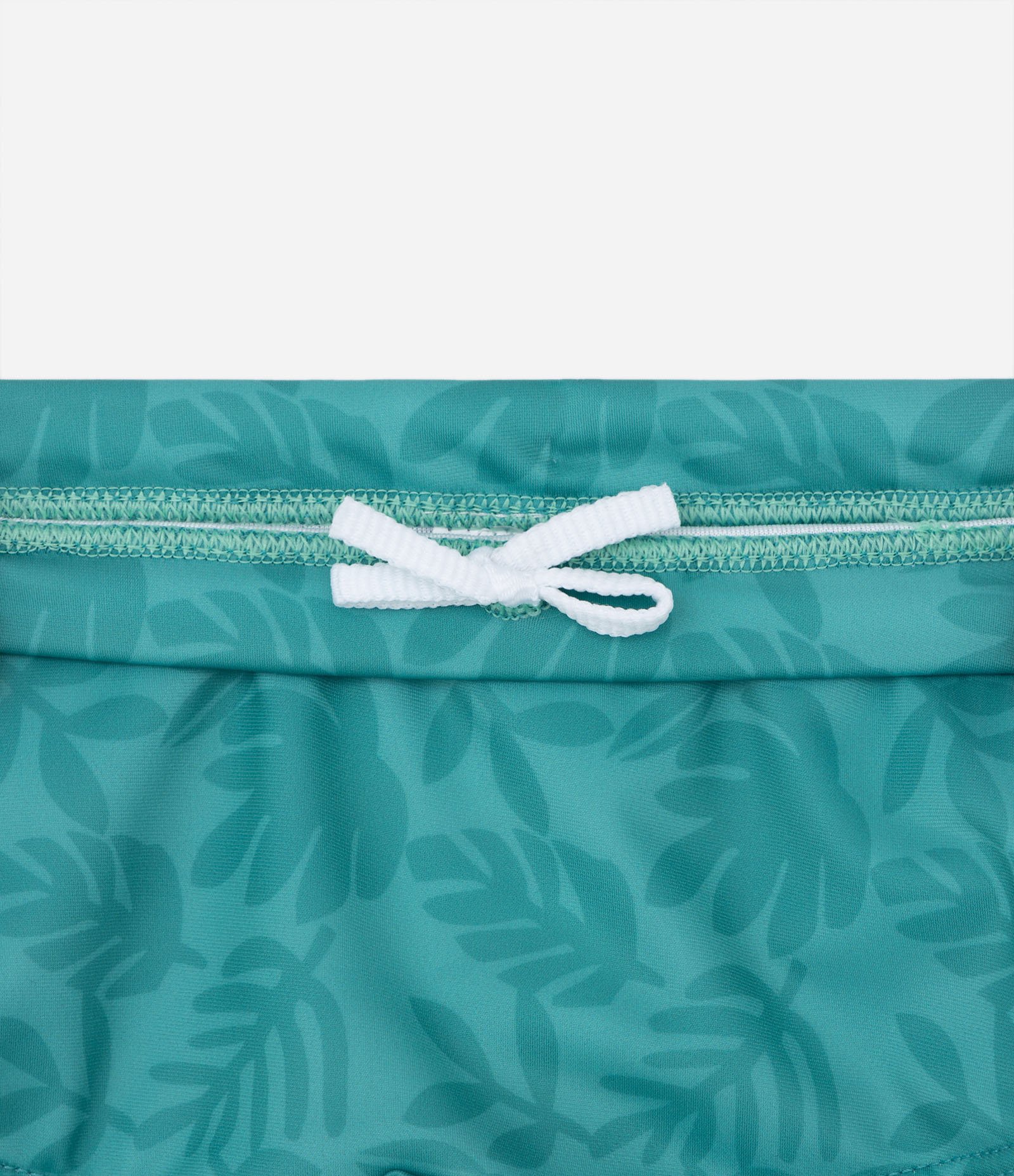 Sunga Boxer Infantil em Microfibra com Estampa de Folhagem - Tam 2 ao 4 anos Verde 2