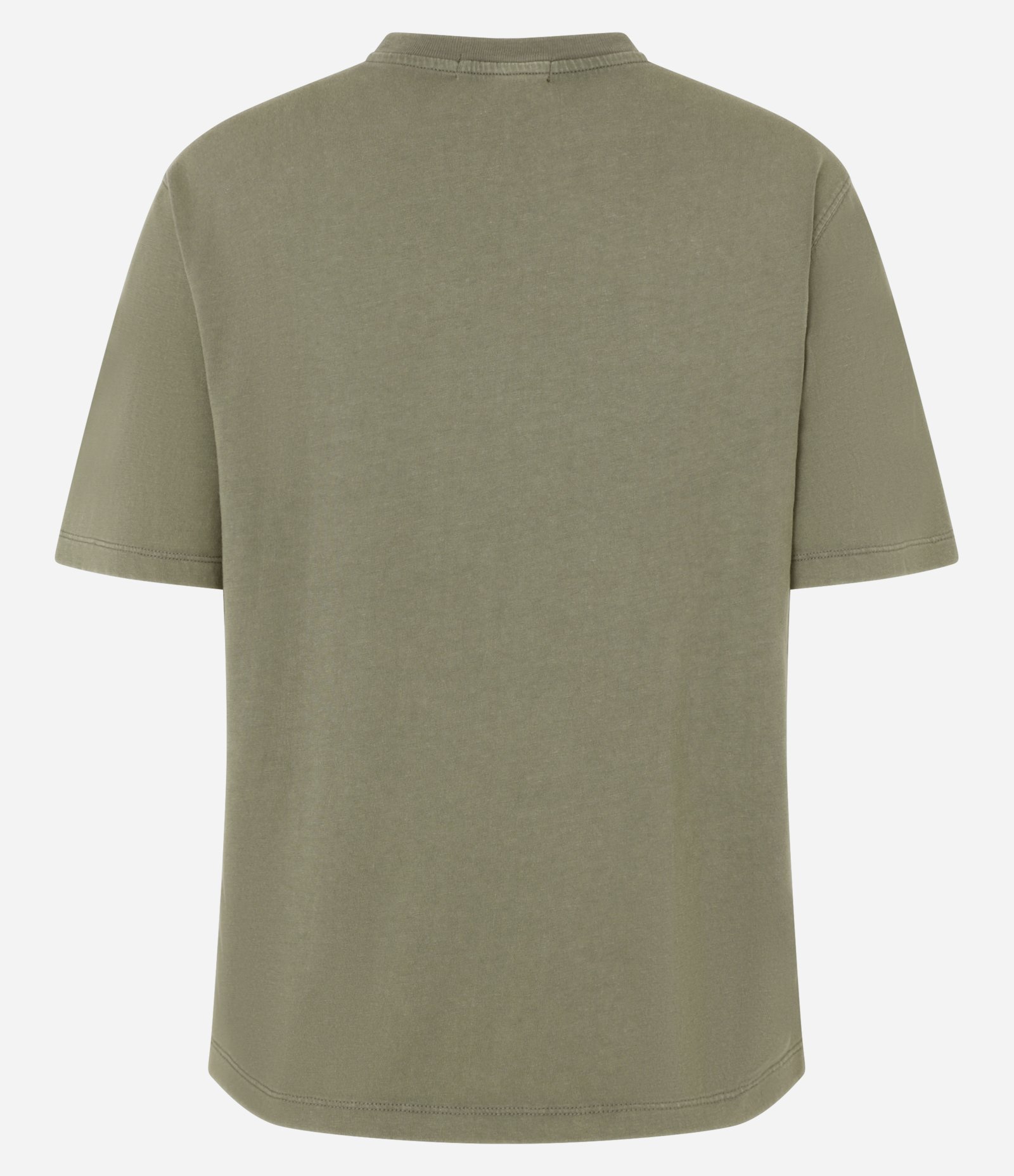 Blusa T-shirt em Algodão com Lavagem Estonada Verde 6