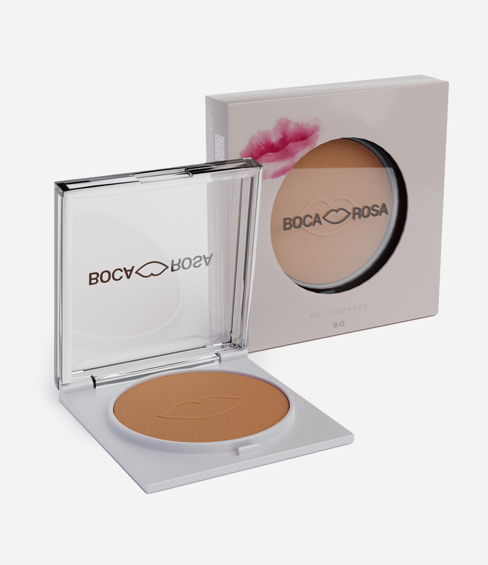 Pó Compacto Boca Rosa BR06 1