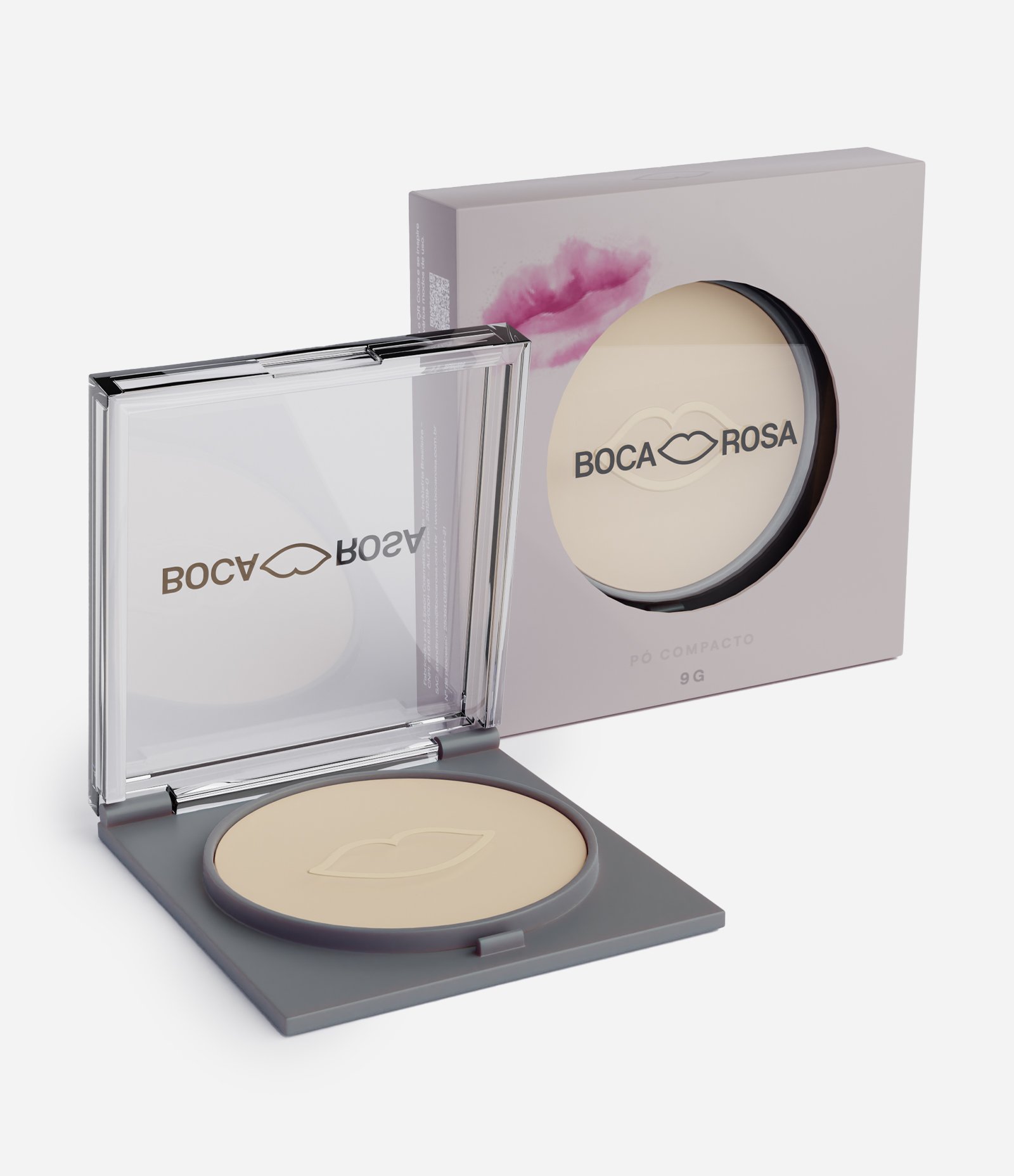 Pó Compacto Translúcido Boca Rosa Cuscuz 2