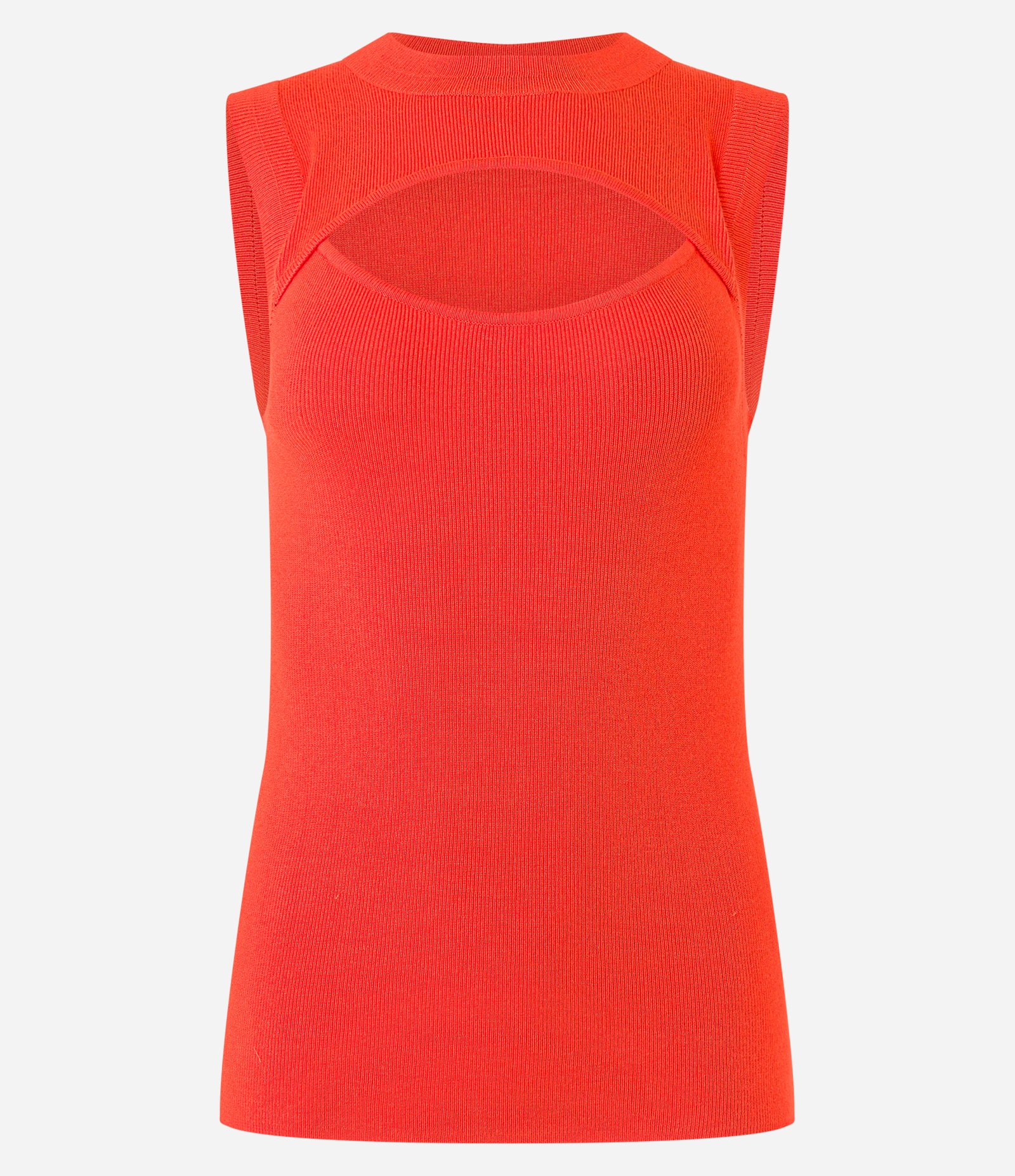 Blusa Sem Manga em Tricô com Recorte Vazado 1