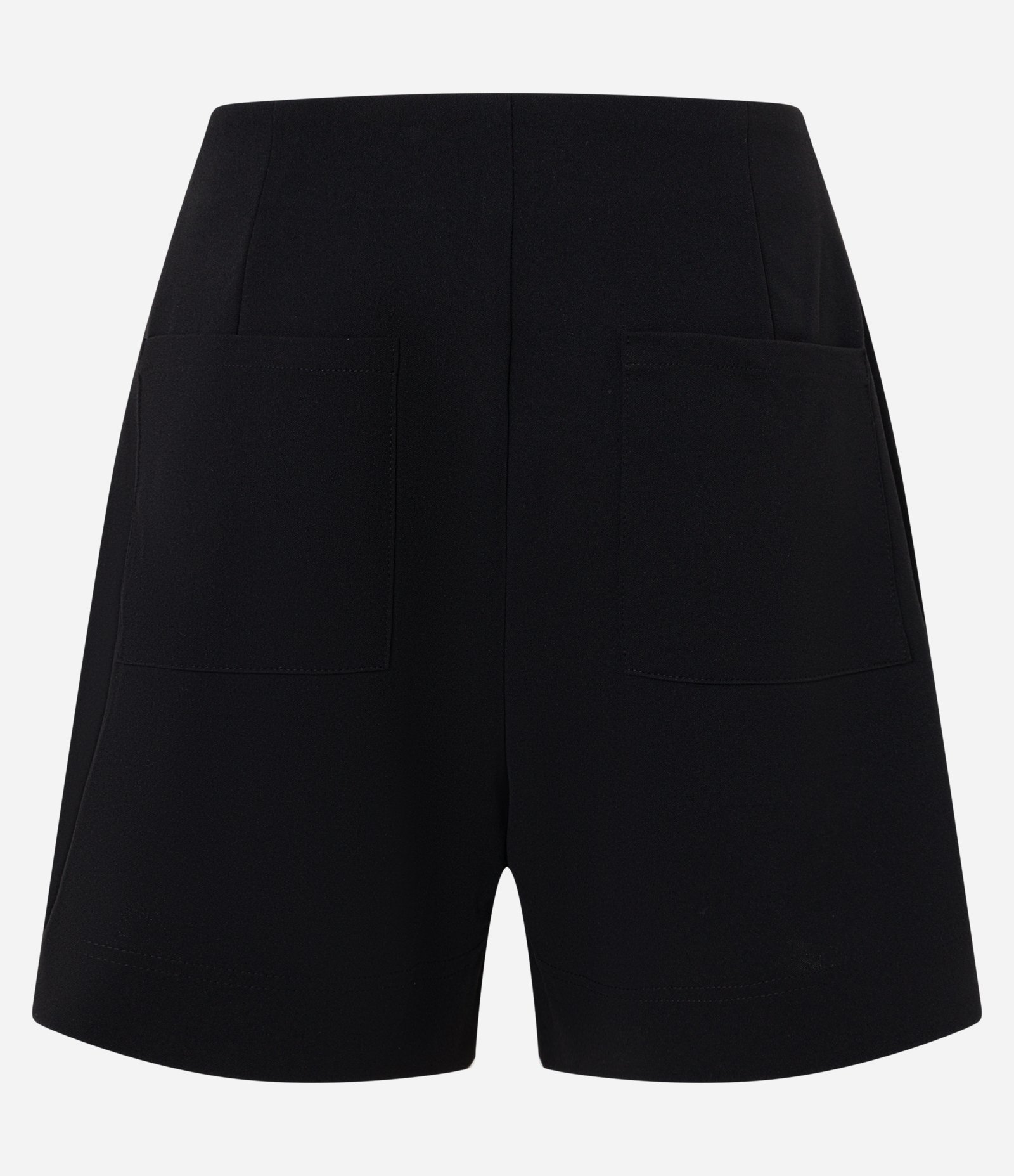 Short Saia em Crepe com Transpasse Envelope Preto 6