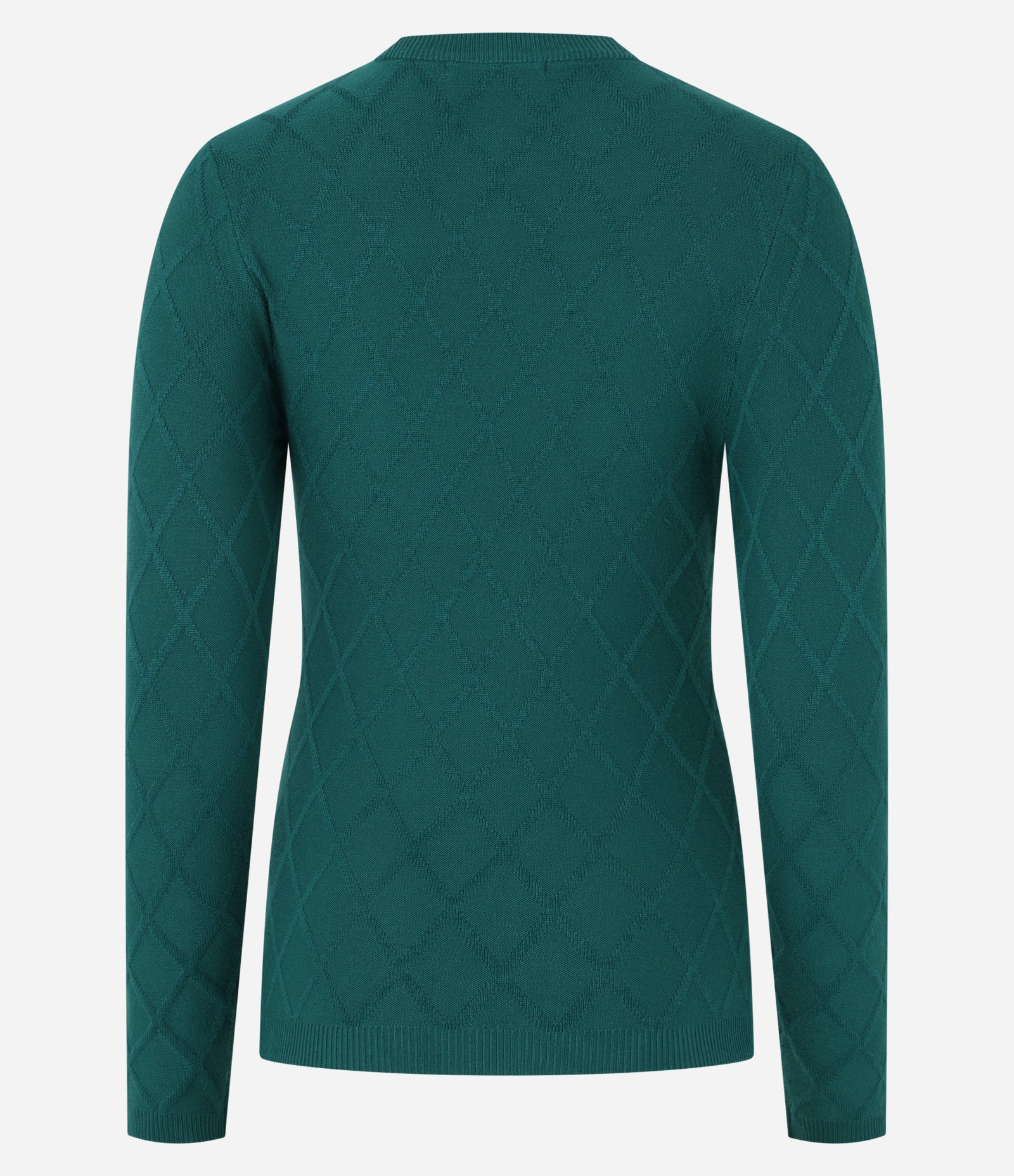 Suéter em Tricô com Gola Redonda e Textura Losângos 7