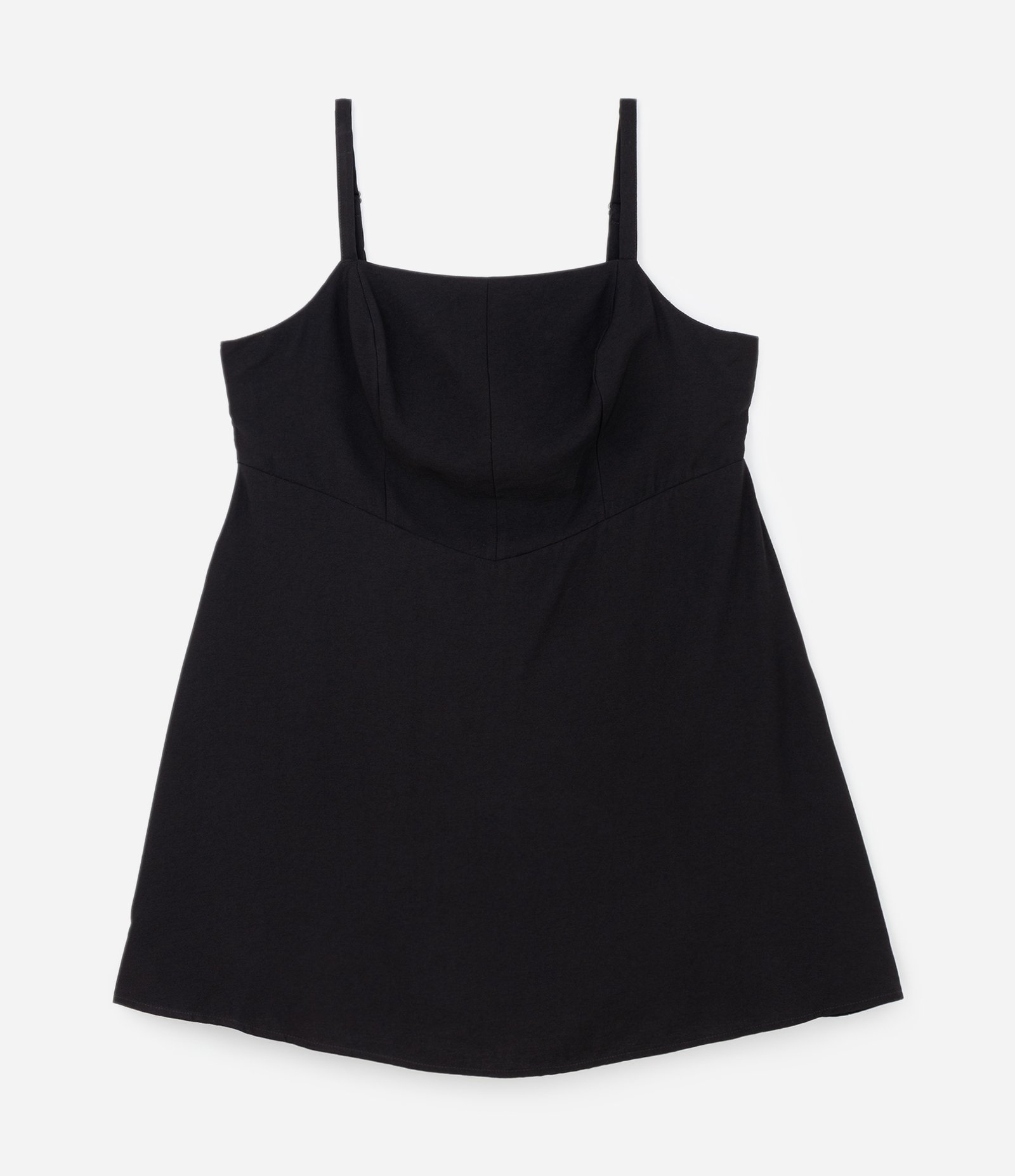 Vestido Curto Alfaiataria com Saia Evasê Curve & Plus Size Preto 6