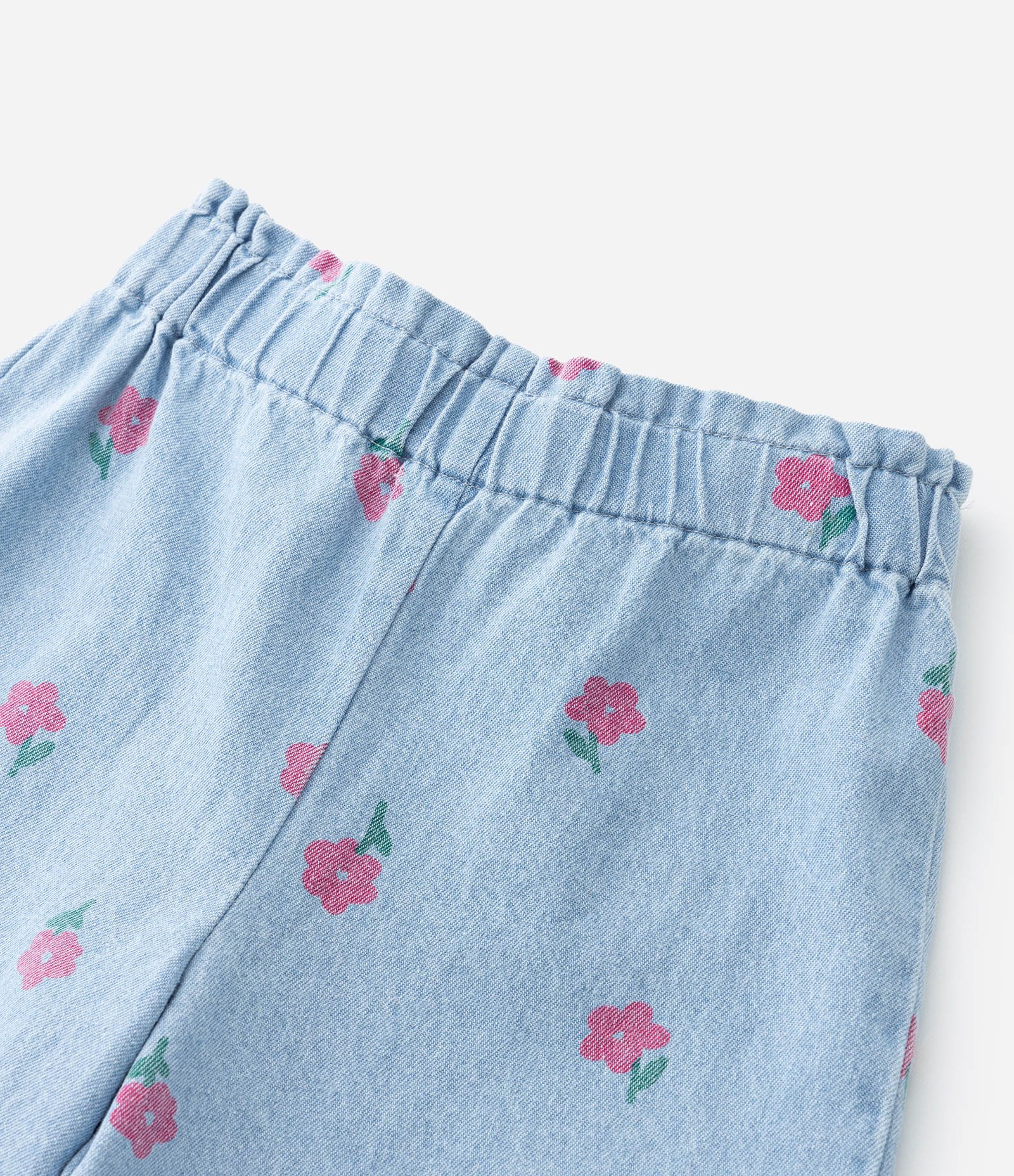 Conjunto Infantil Jeans com Babadinhos - Tam 1 a 5 Anos Azul 5