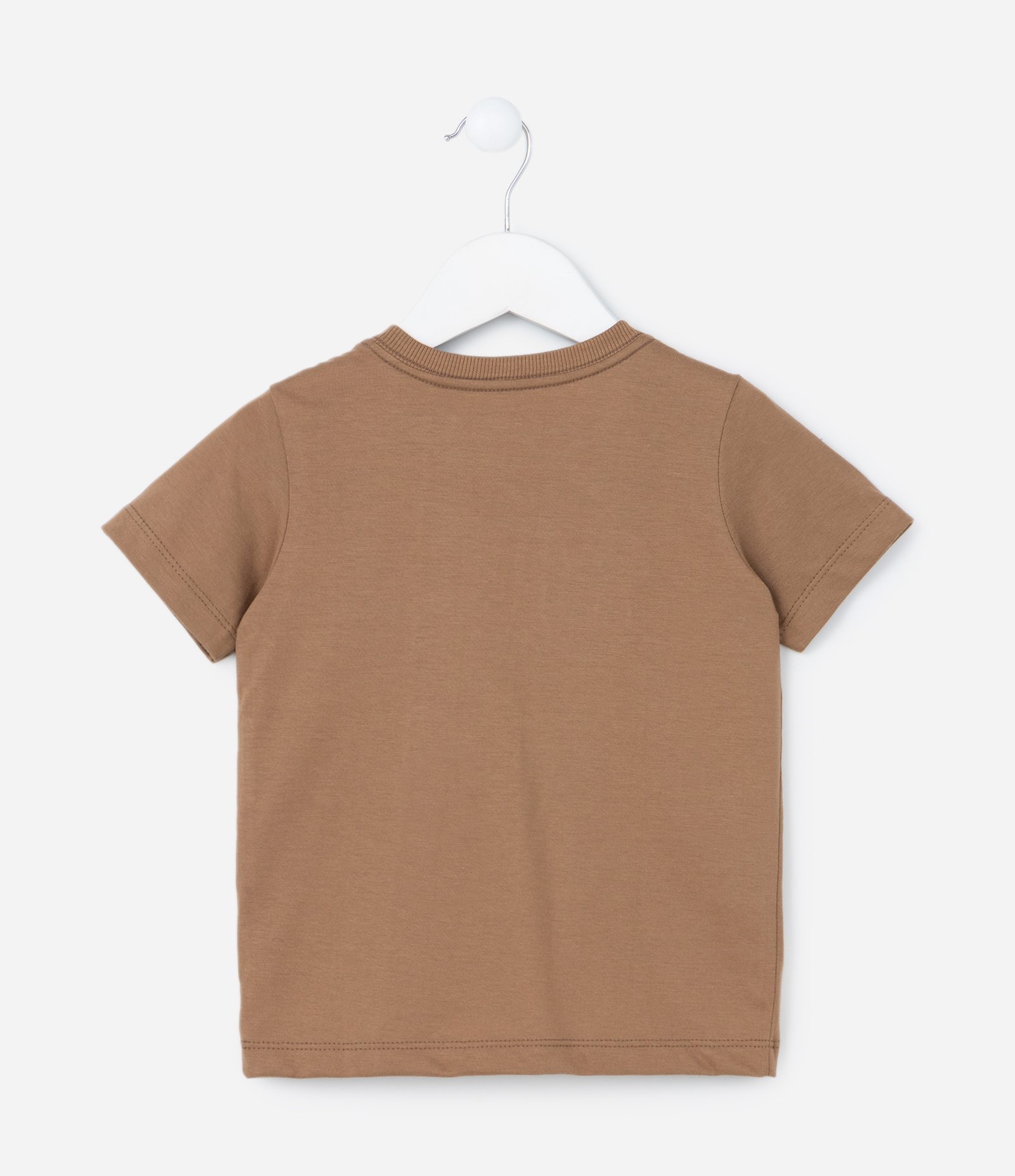 Camiseta Infantil com Estampa do Mickey e Amigos - Tam 1 a 5 Anos Marrom 2