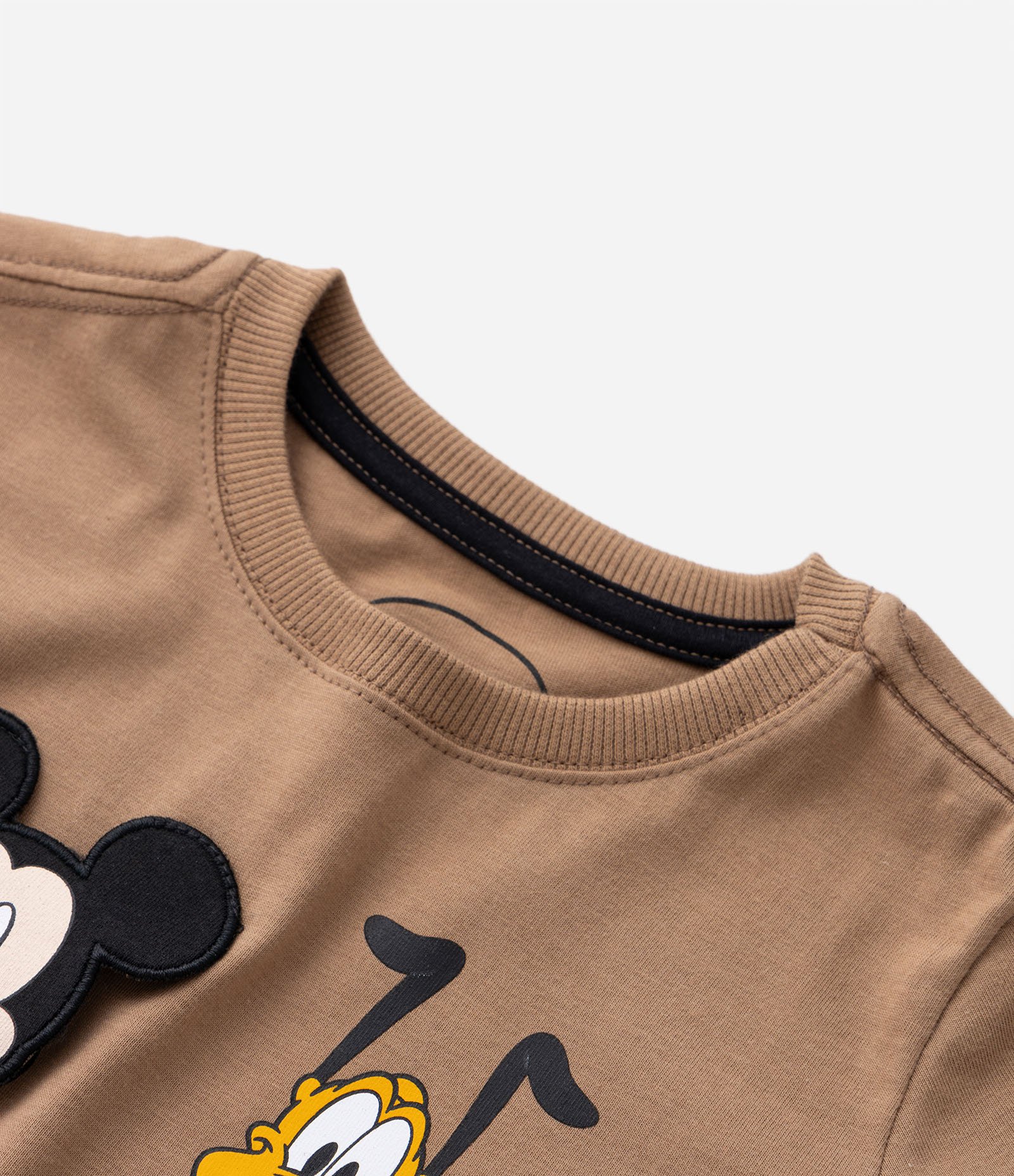 Camiseta Infantil com Estampa do Mickey e Amigos - Tam 1 a 5 Anos Marrom 4