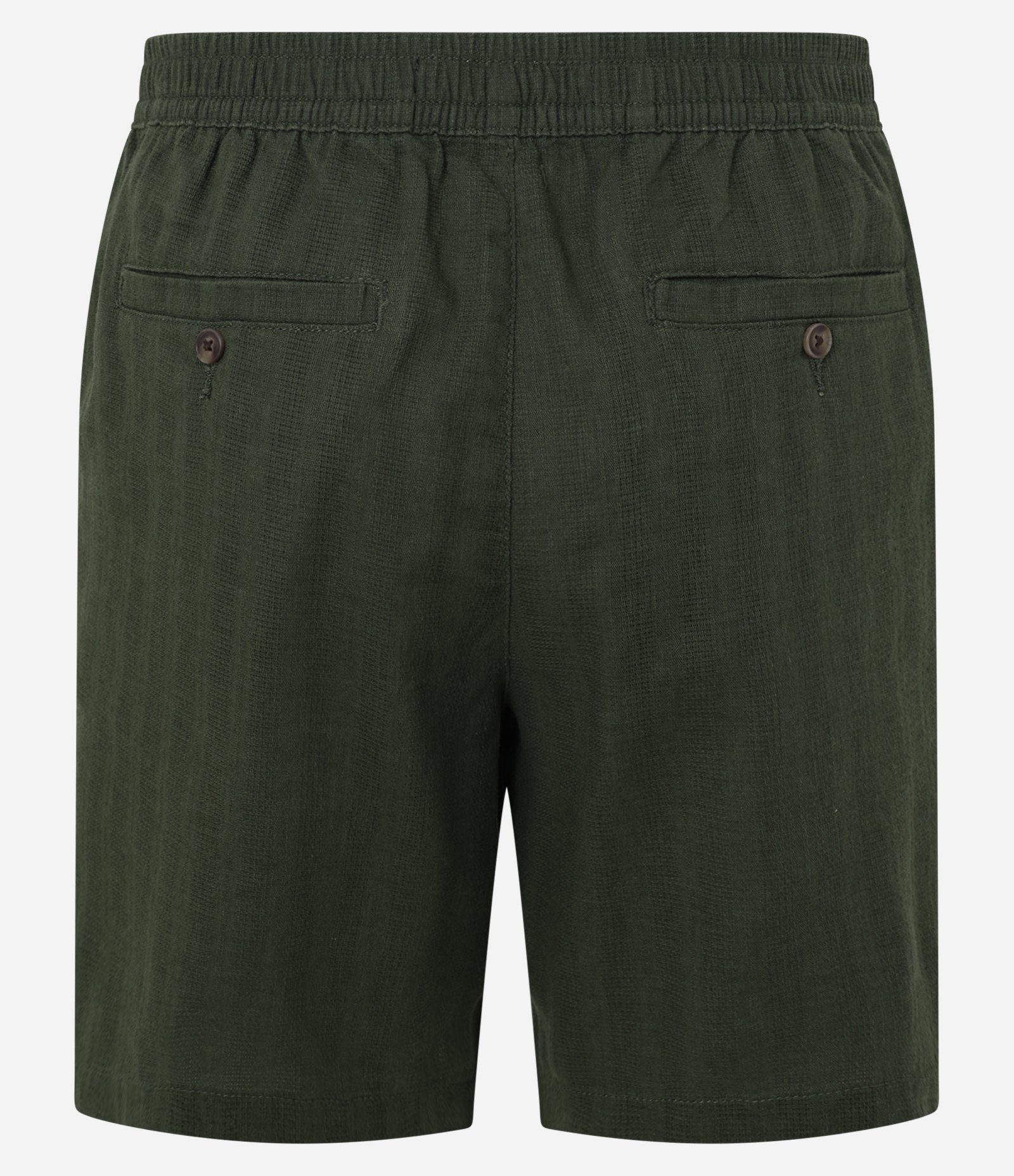 Bermuda em Algodão com Textura e Cós Elástico com Botão Verde 6