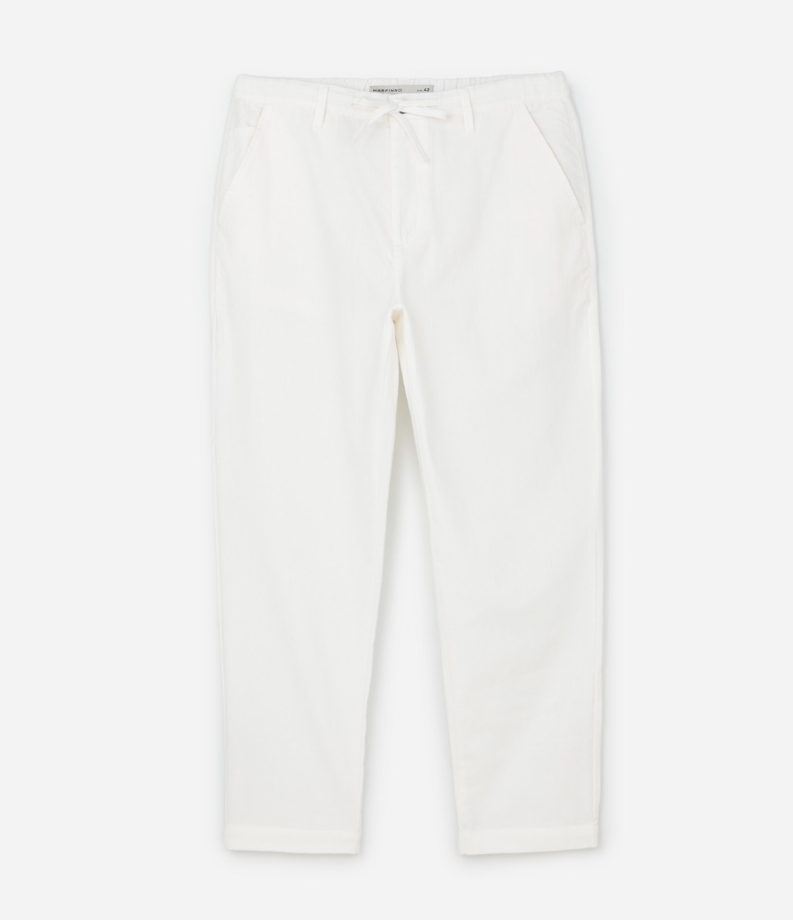 Calça Relaxed Oxford em Algodão Branco 5