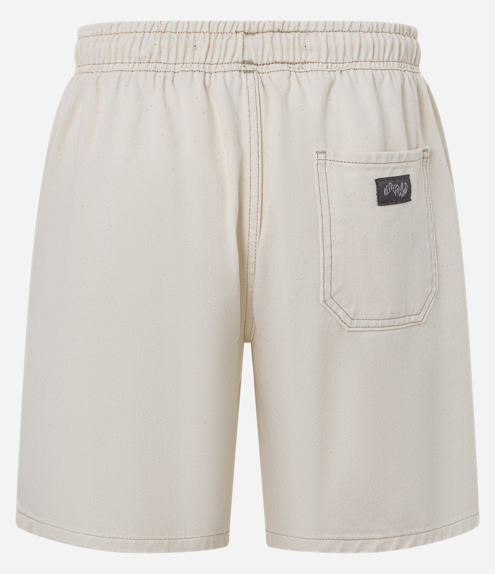 Bermuda Jeans com Cós Elástico e Etiqueta Aplicada Off White 2