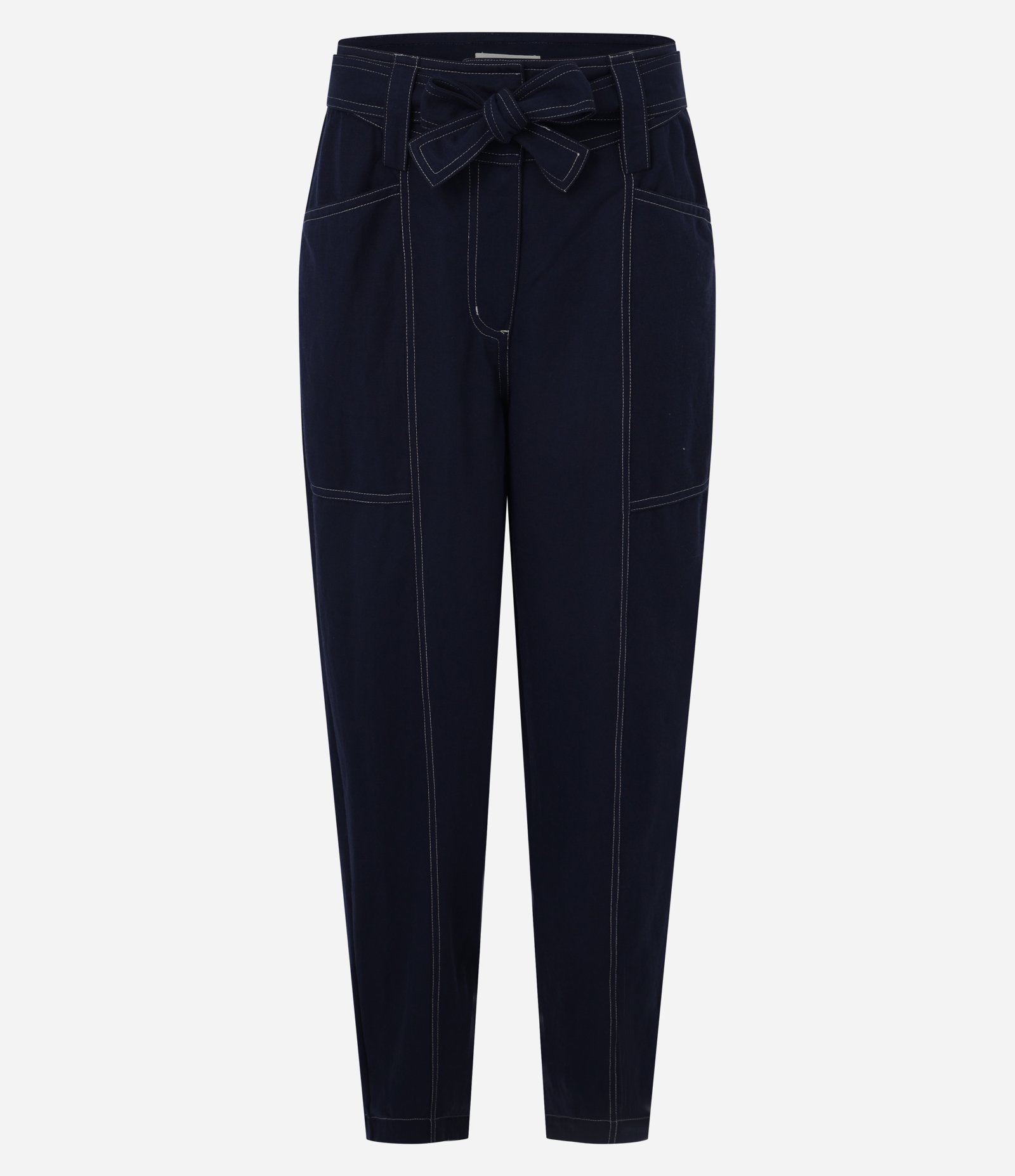 Calça Piquet Pespontada com Faixa Azul 5