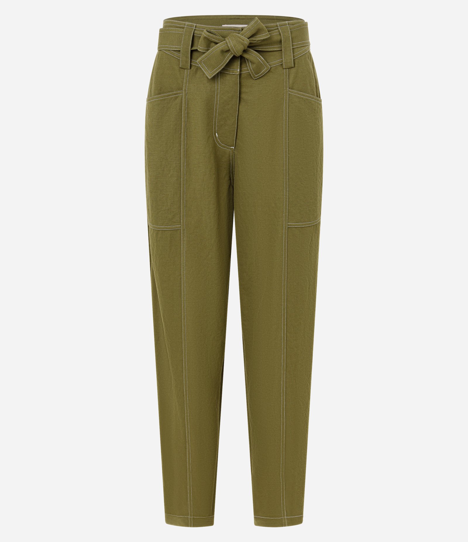 Calça Piquet Pespontada com Faixa Verde 5