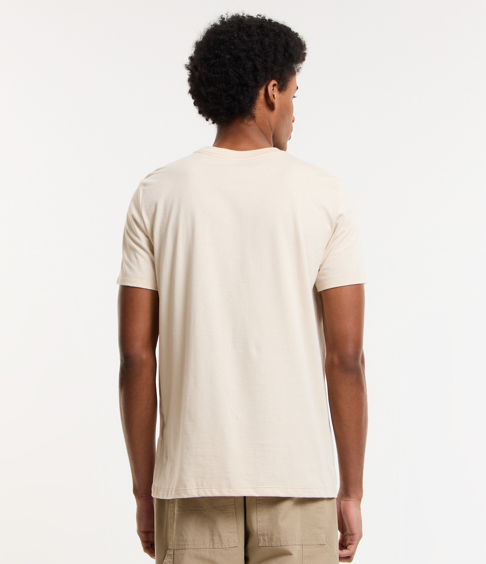 Camiseta Regular em Algodão com Estampa Capivara Bege 3