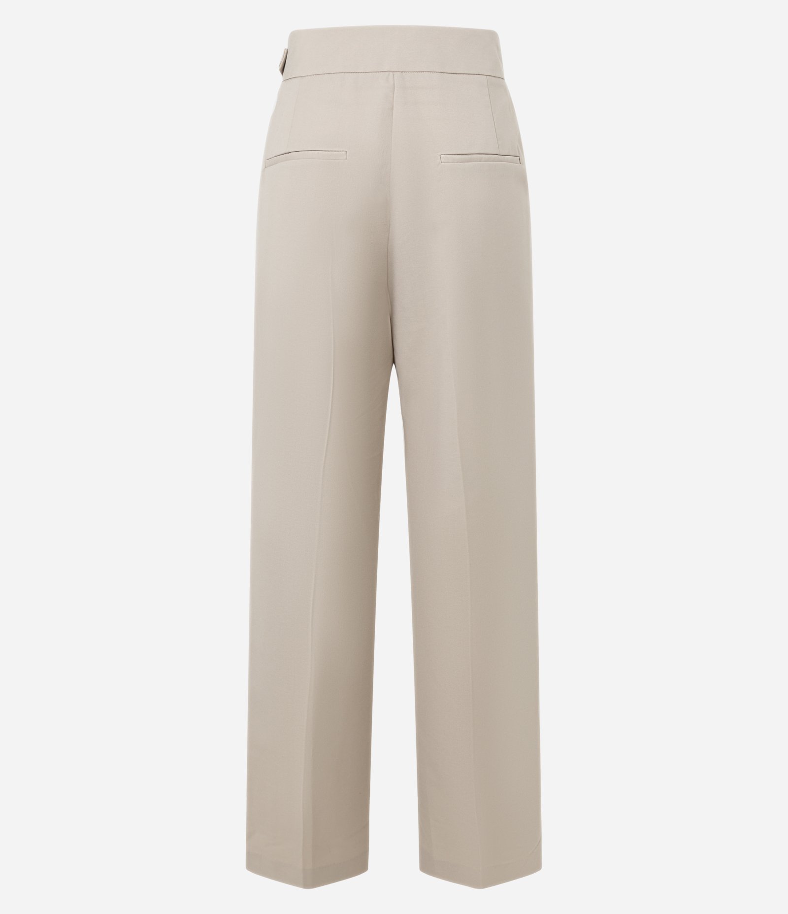 Calça Alfaiatada com Transpasse no Cós e Pregas Gelo 2