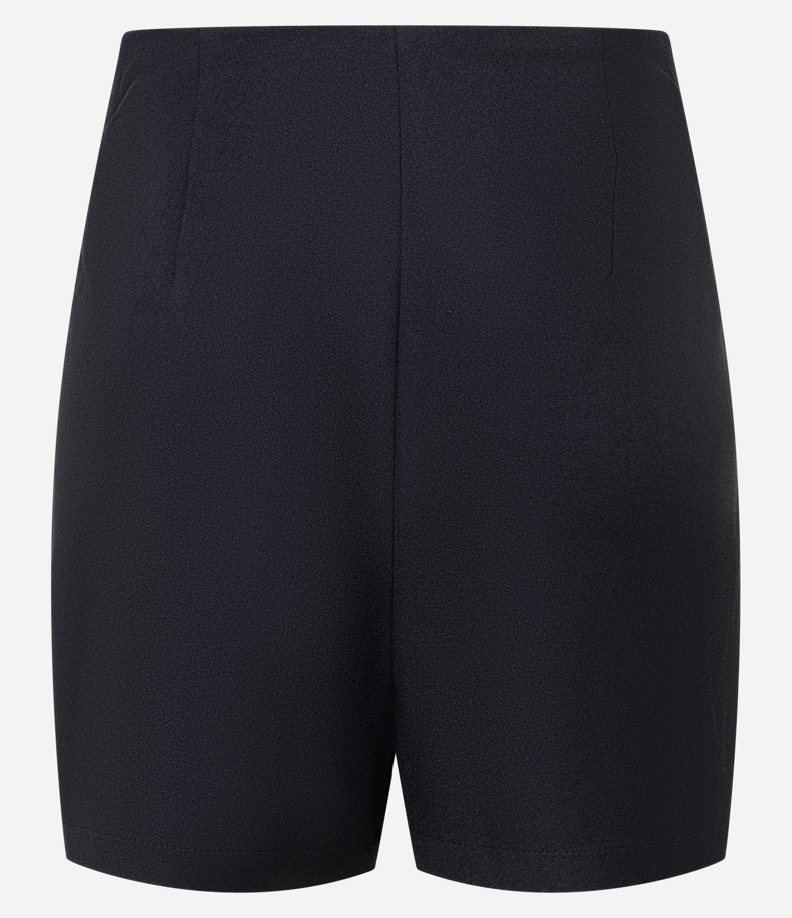 Short em Crepe com Pregas e Recortes Preto 6