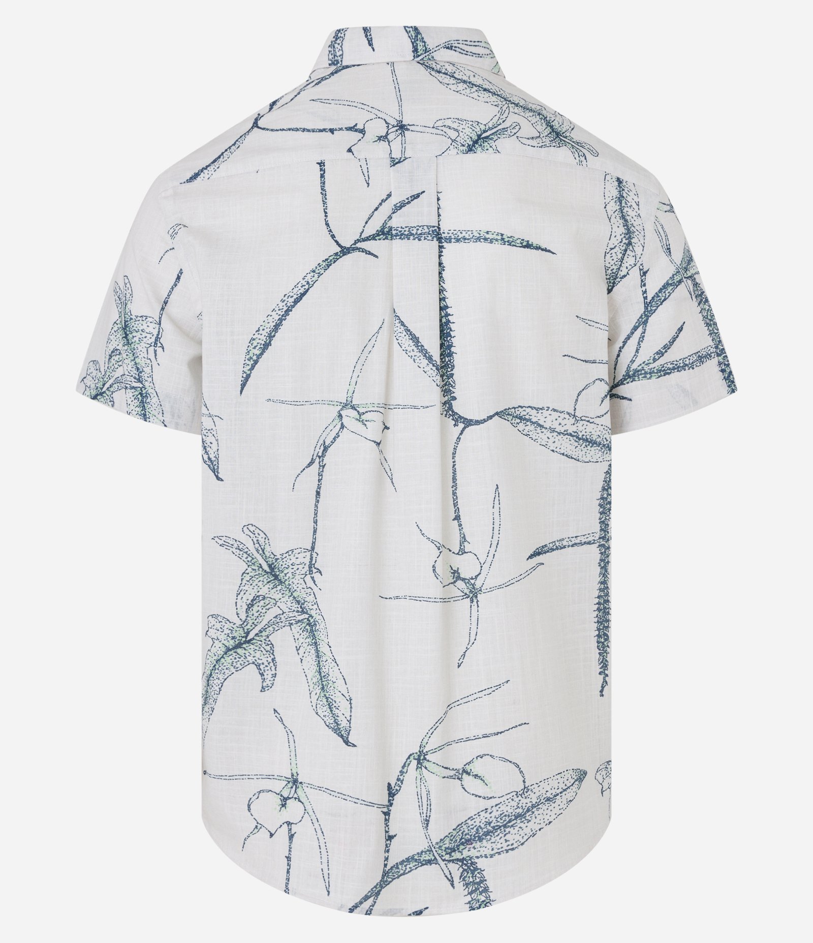 Camisa em Voil com Estampa Floral Outline Branco 7