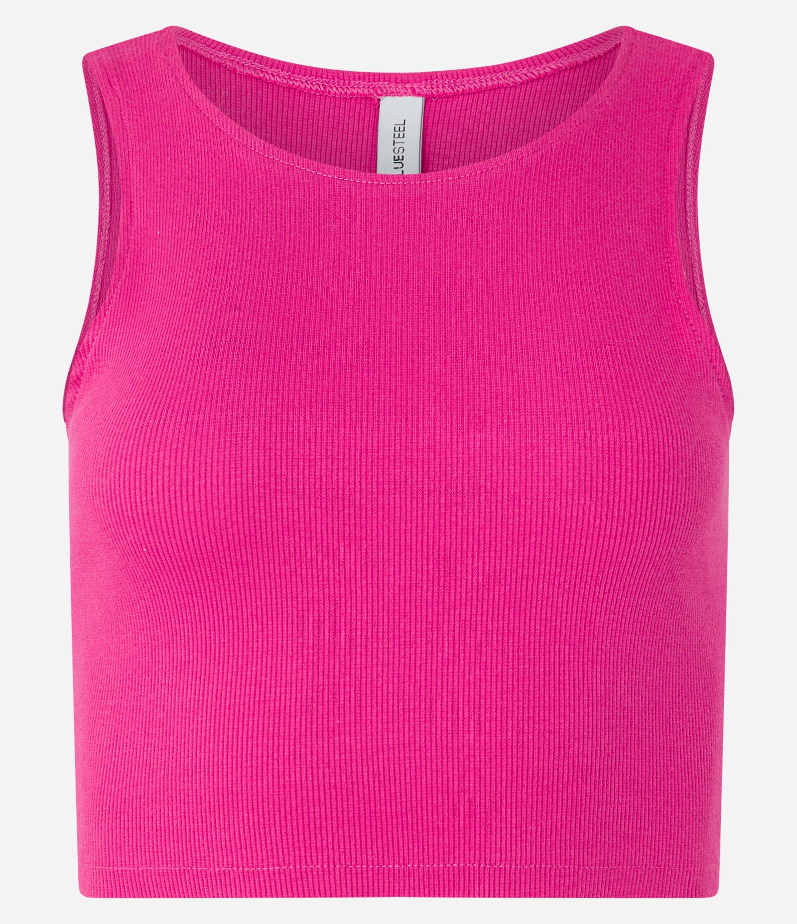 Blusa Cropped sem Manga em Algodão com Textura Canelada 3