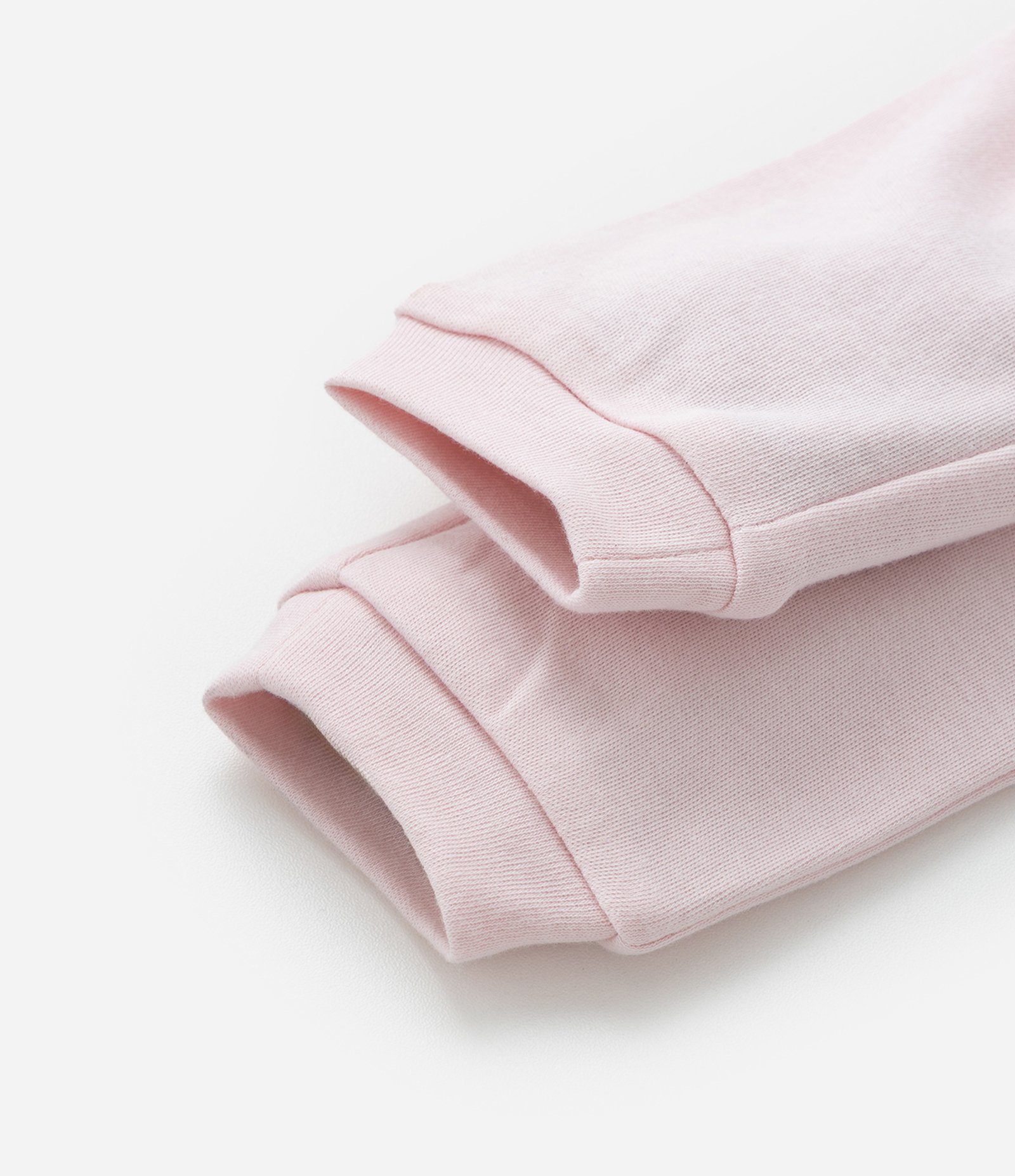 Conjunto Infantil em Suedine com Bordado de Ursa - Tam RN a 18 meses Branco/Rosa 8