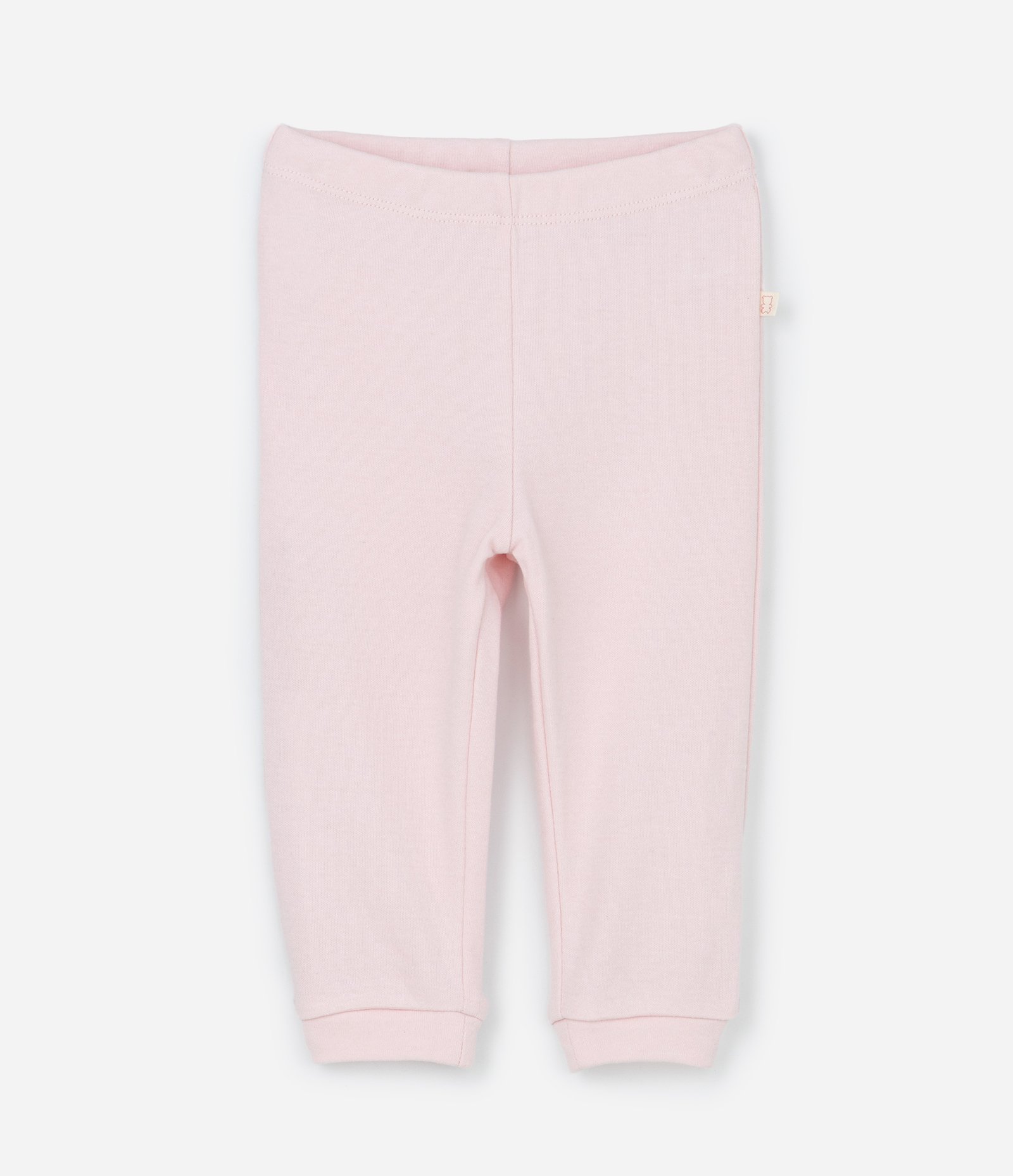 Conjunto Infantil em Suedine com Bordado de Ursa - Tam RN a 18 meses Branco/Rosa 11