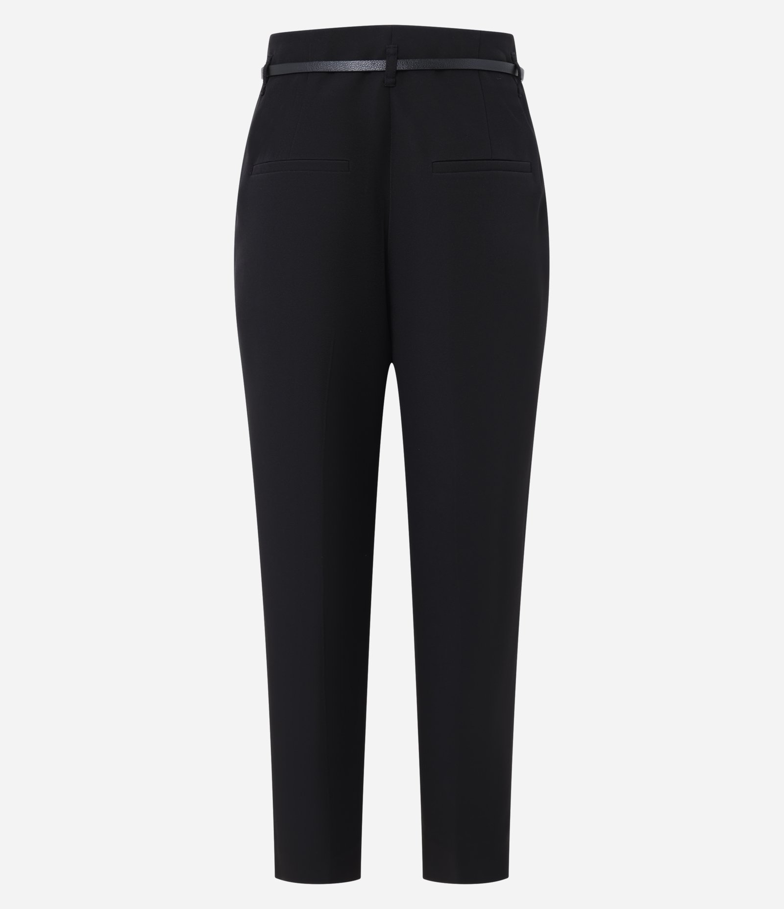 Calça Cenoura Alfaiatada com Cinto Fivela Preto 6