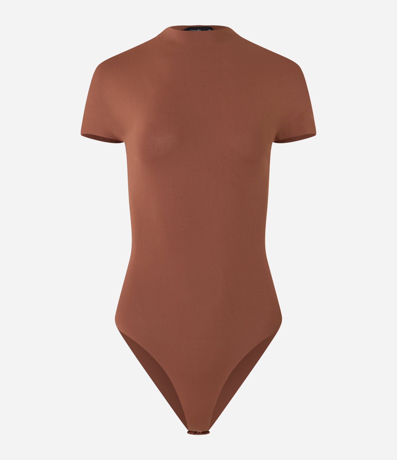 Body em Microfibra com Golinha Média Marrom Caramelo 6